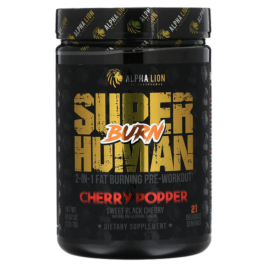 ALPHA LION-SuperHuman Burn-Cherry Popper-Sweet Black Cherry-11.62 oz (329.7 g)