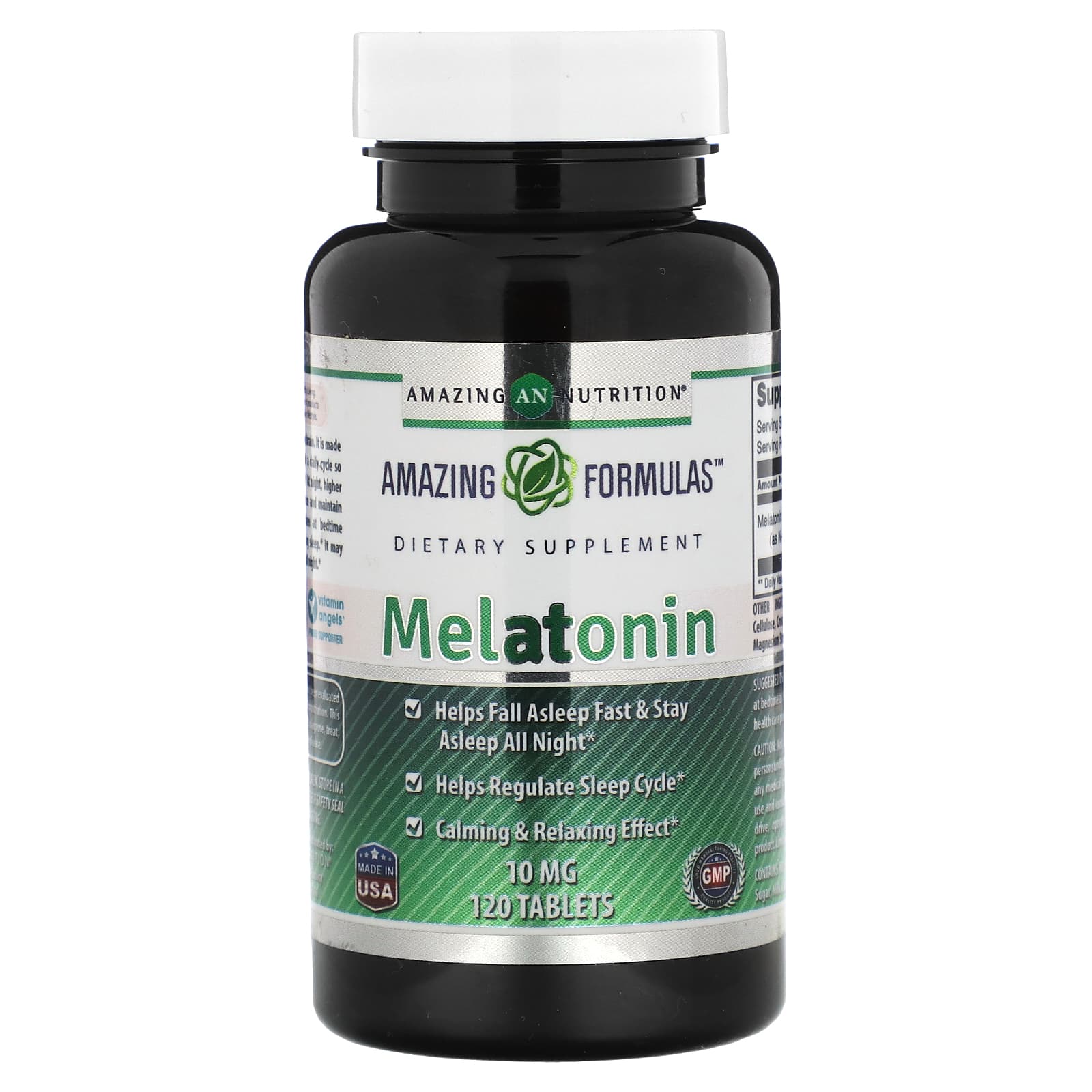 Amazing Nutrition-Melatonin-10 mg -120 Tablets