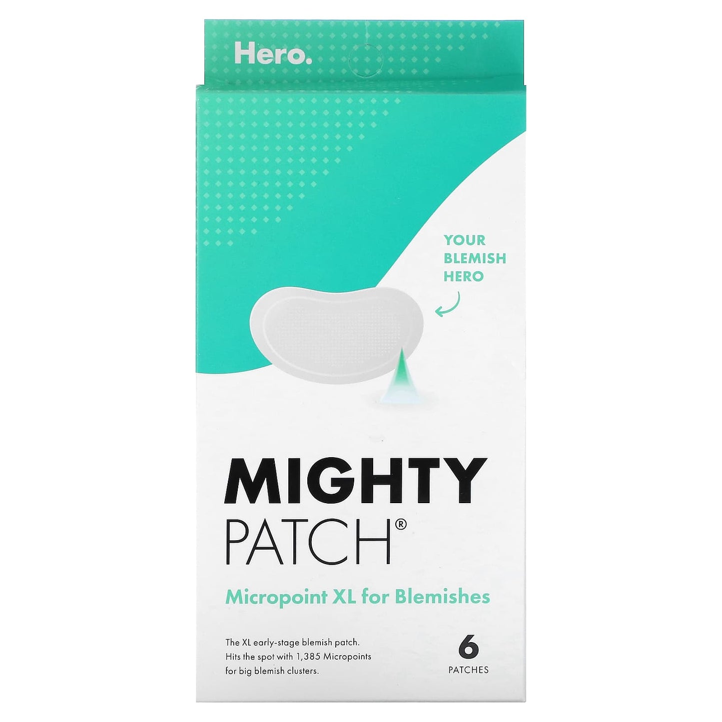 Hero Cosmetics-Mighty Patch-Micropoint XL For Blemishes-6 Patches