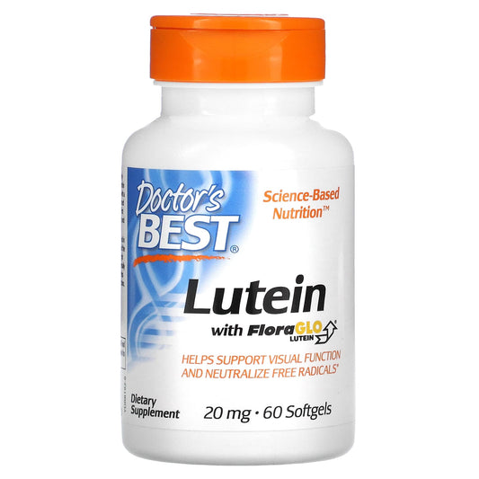 Doctor's Best-Lutein with FloraGlo Lutein-20 mg-60 Softgels