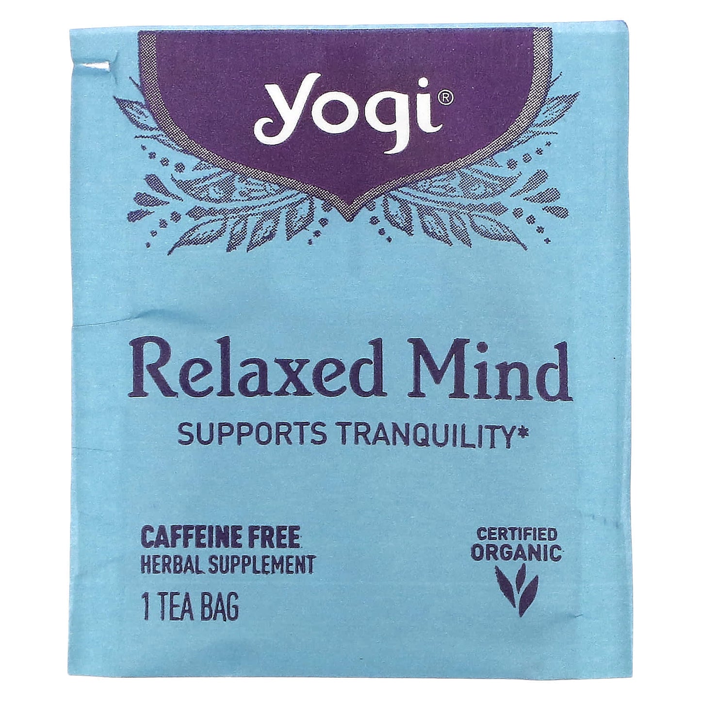 Yogi Tea, Relaxed Mind, Caffeine Free, 16 Tea Bags, 1.27 oz (36 g)