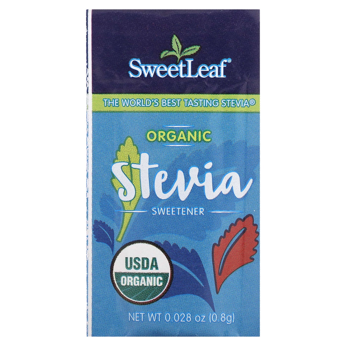 Wisdom Natural, SweetLeaf, Organic Stevia Sweetener, 35 Packets, 1 oz (28.3 g)