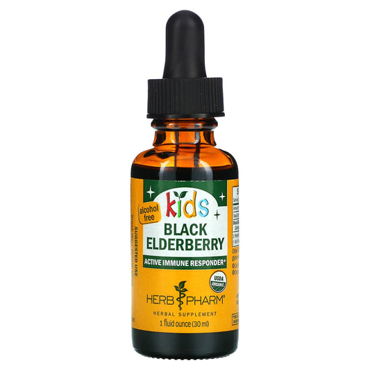 Herb Pharm-Kids-Black Elderberry-Alcohol Free-1 fl oz (30 ml)