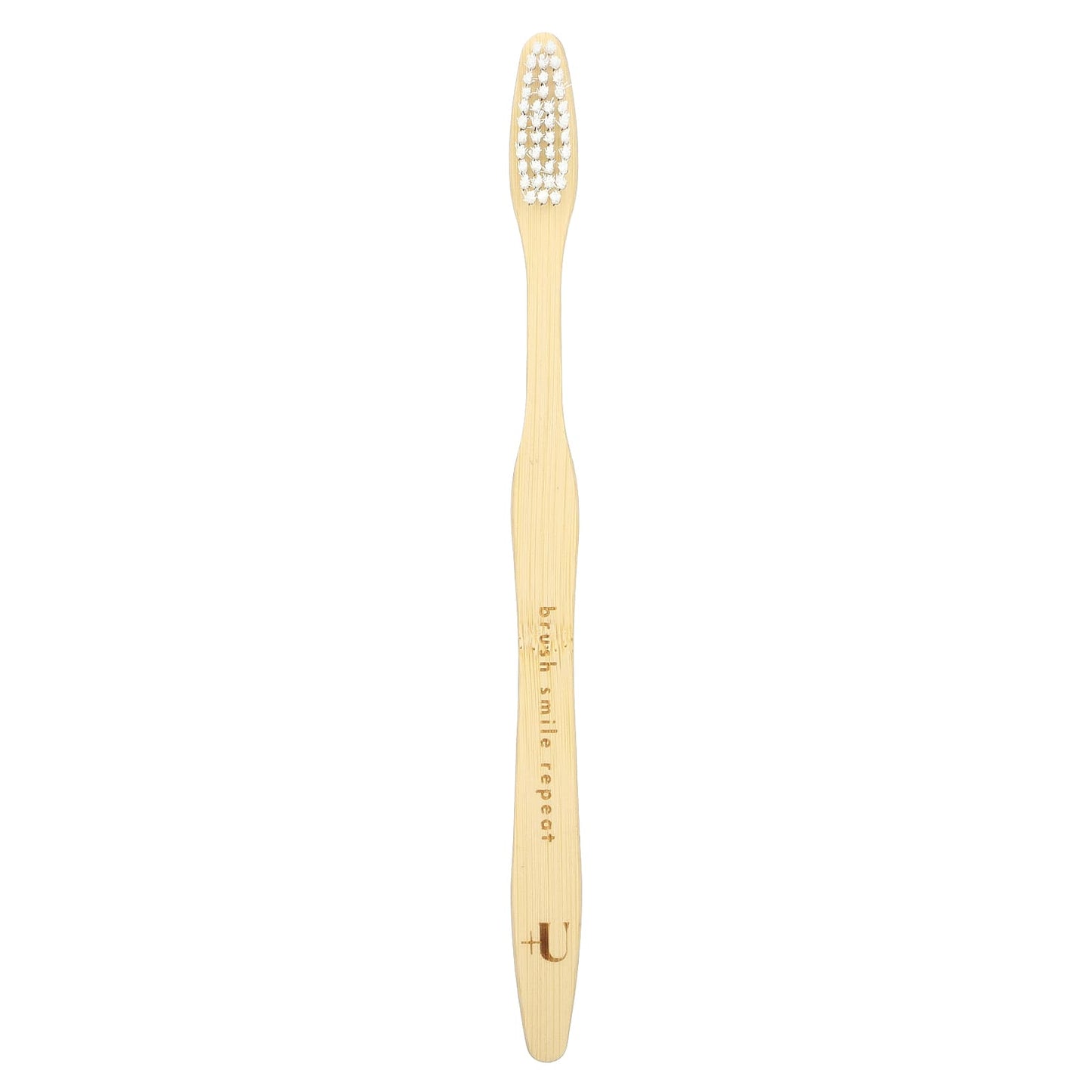 Plus Ultra, Bamboo Toothbrush, Brush Smile Repeat, Soft, Adult, 1 Toothbrush