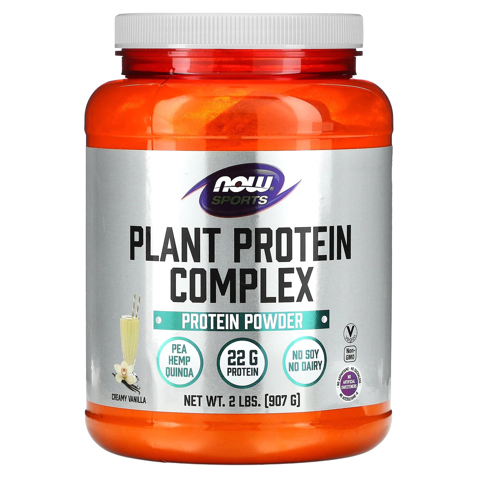 NOW Foods-Sports-Plant Protein Complex-Creamy Vanilla-2 lbs (907 g)