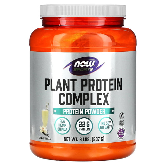 NOW Foods-Sports-Plant Protein Complex-Creamy Vanilla-2 lbs (907 g)