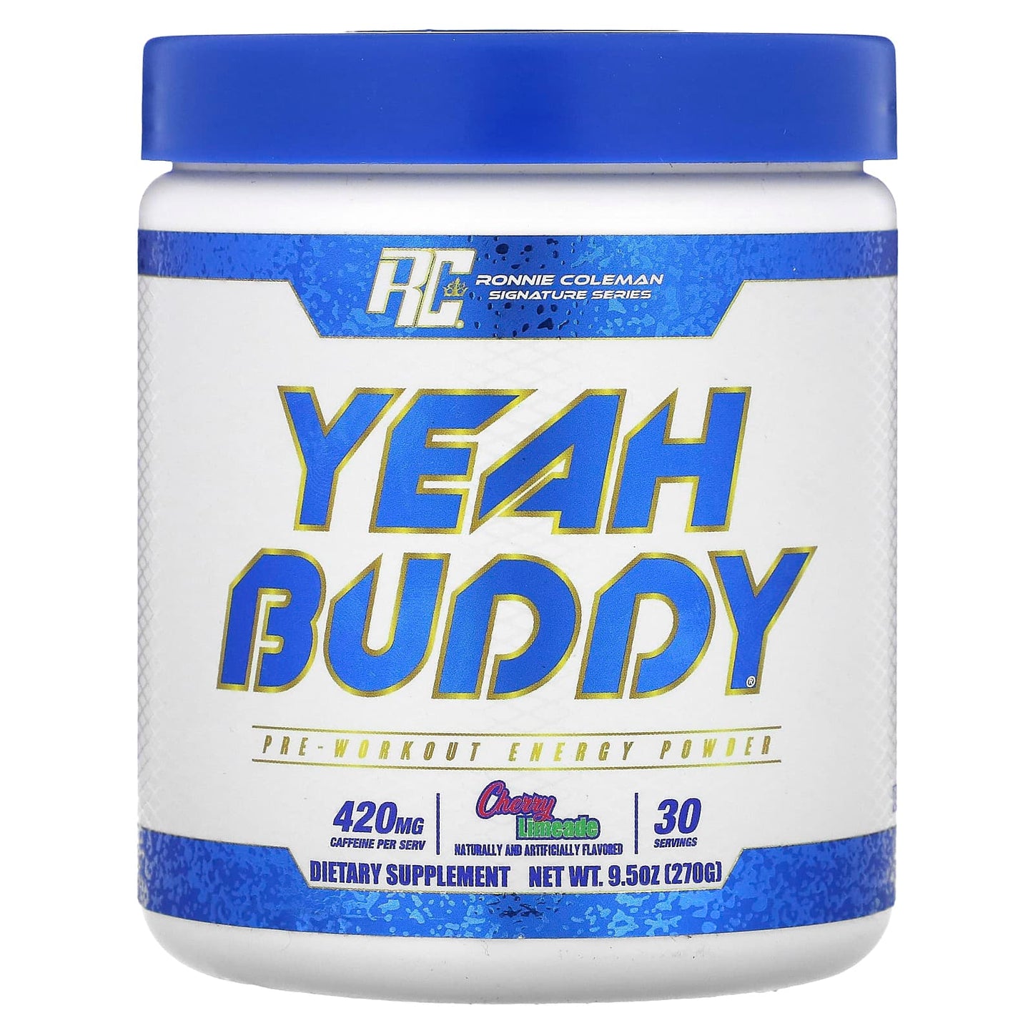 Ronnie Coleman-Signature Series-Yeah Buddy-Pre-Workout Energy Powder-Cherry Limeade-9.5 oz (270 g)