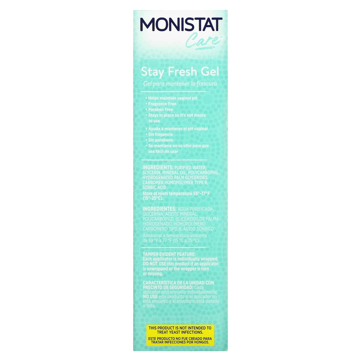 Monistat, Care, Odor Control, Stay Fresh Gel,  4 Prefilled Gel Applicators, 0.08 oz (2.3 g) Each