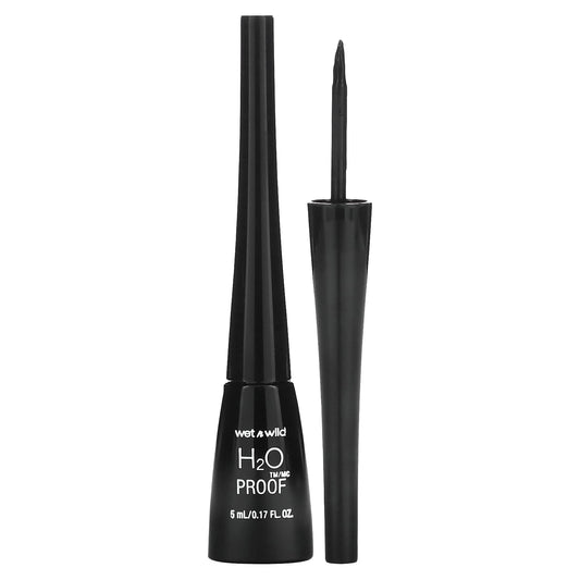 wet n wild-H2OProof-Liquid Eyeliner-Black-0.17 fl oz (5 ml)