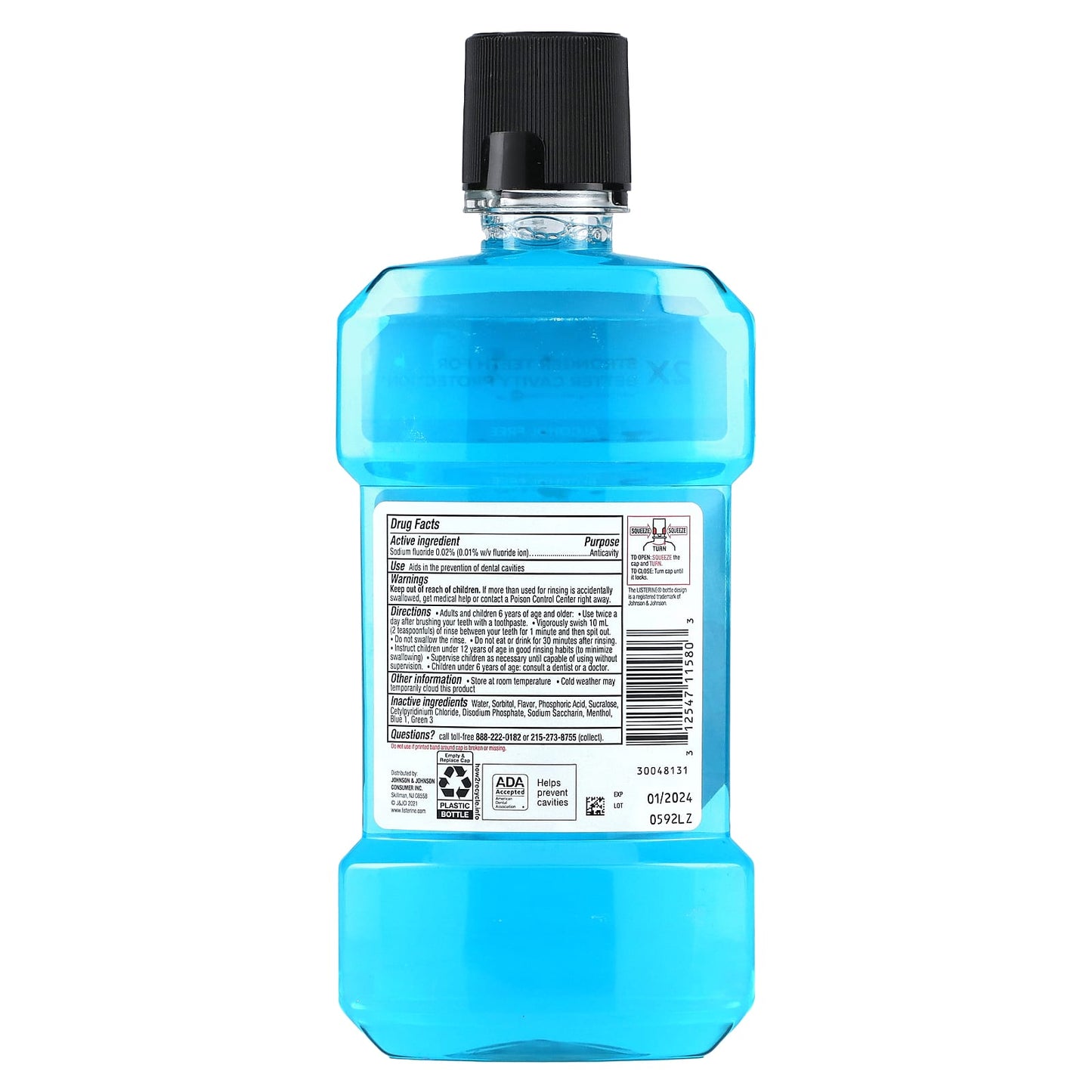 Listerine, Smart Rinse, Alcohol Free, Bubble Blast, 16.9 fl oz (500 ml)