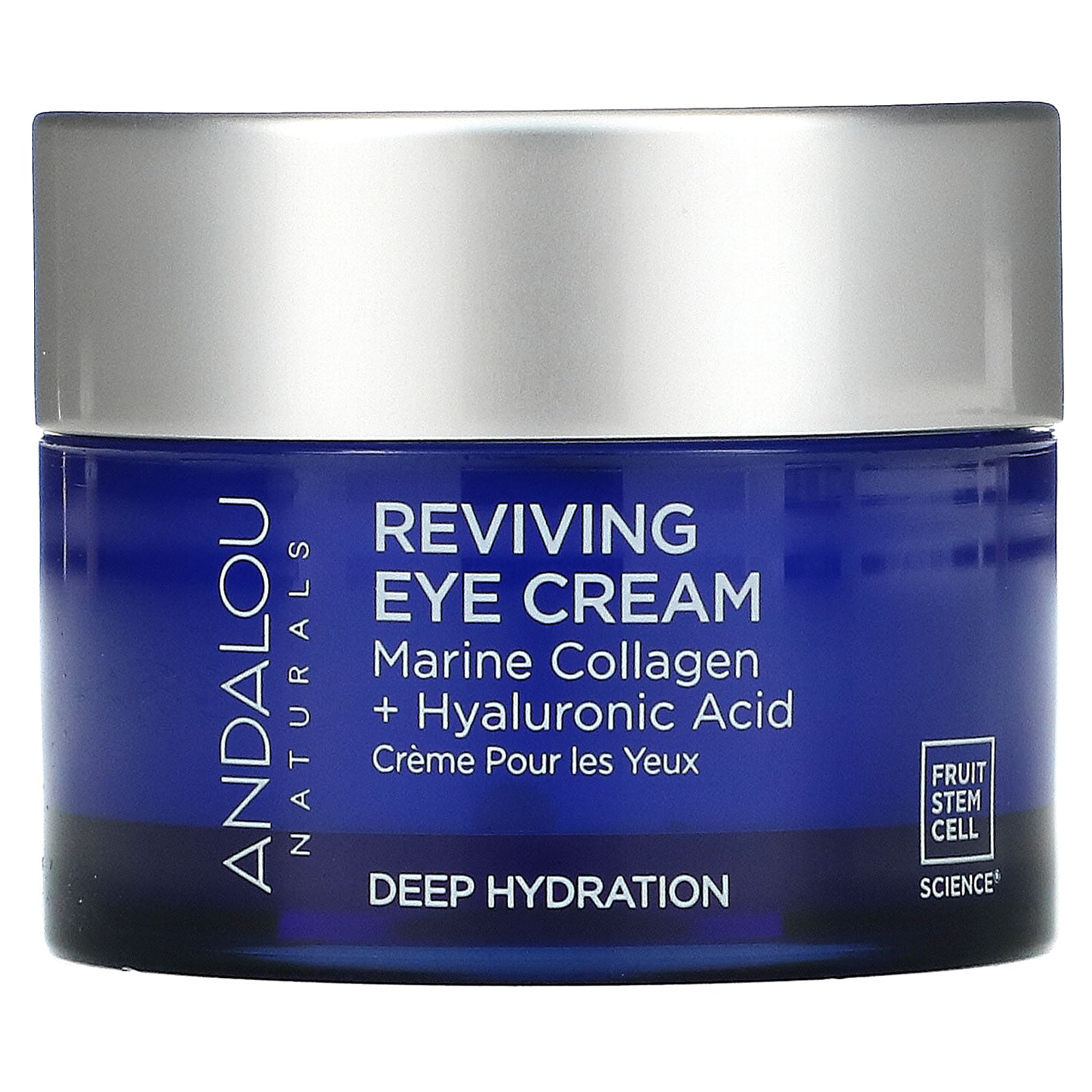 Andalou Naturals-Reviving Eye Cream-Bio-Designed Collagen + Hyaluronic Acid-0.45 fl oz (13 ml)