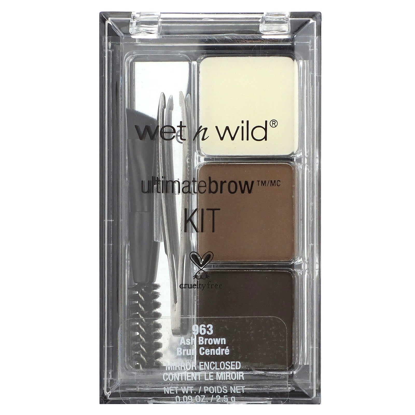 wet n wild-Ultimate Brow Kit-Ash Brown-0.09 oz (2.5 g)