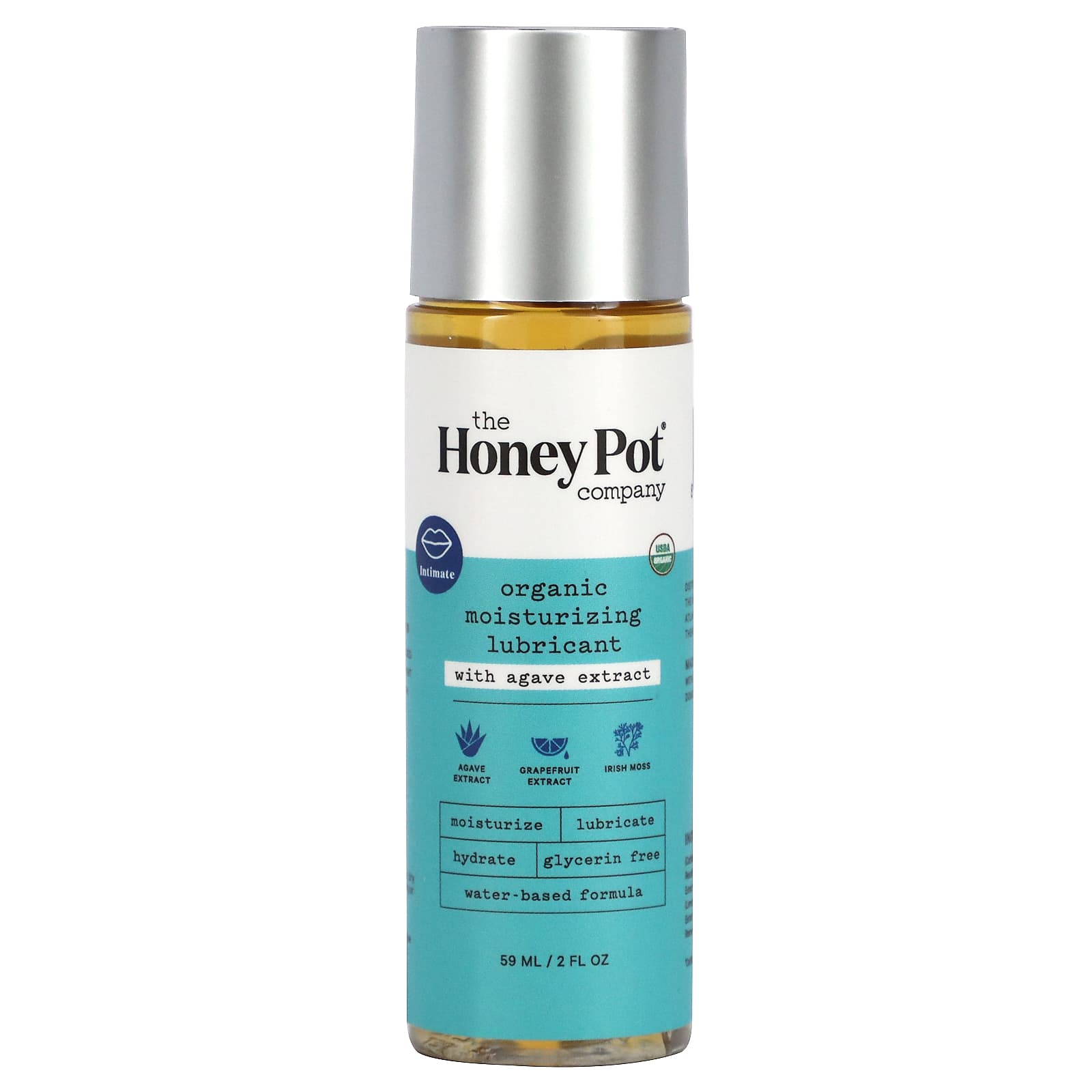 The Honey Pot Company-Organic Moisturizing Lubricant With Agave Extract-2 fl oz-(59 ml)