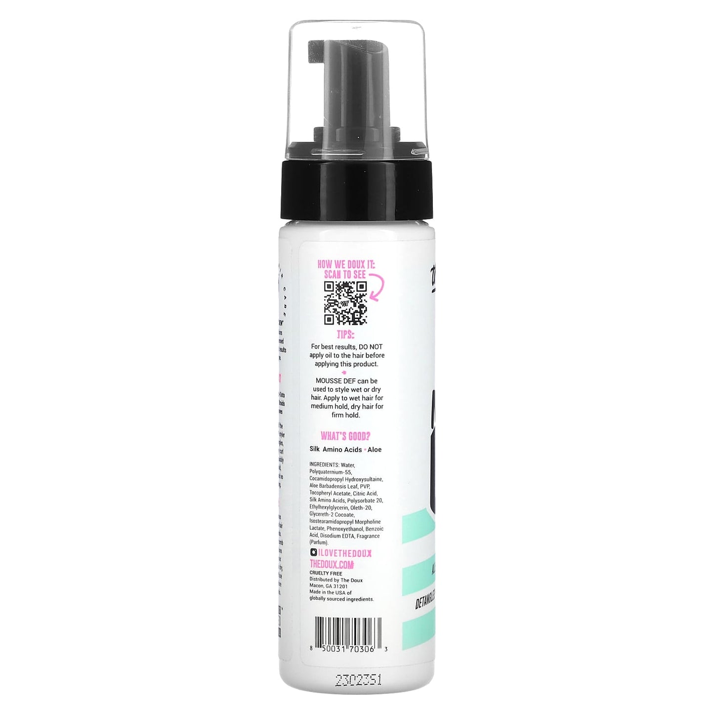 The Doux, Mousse Def, Texture Foam, 7 fl oz (207 ml)