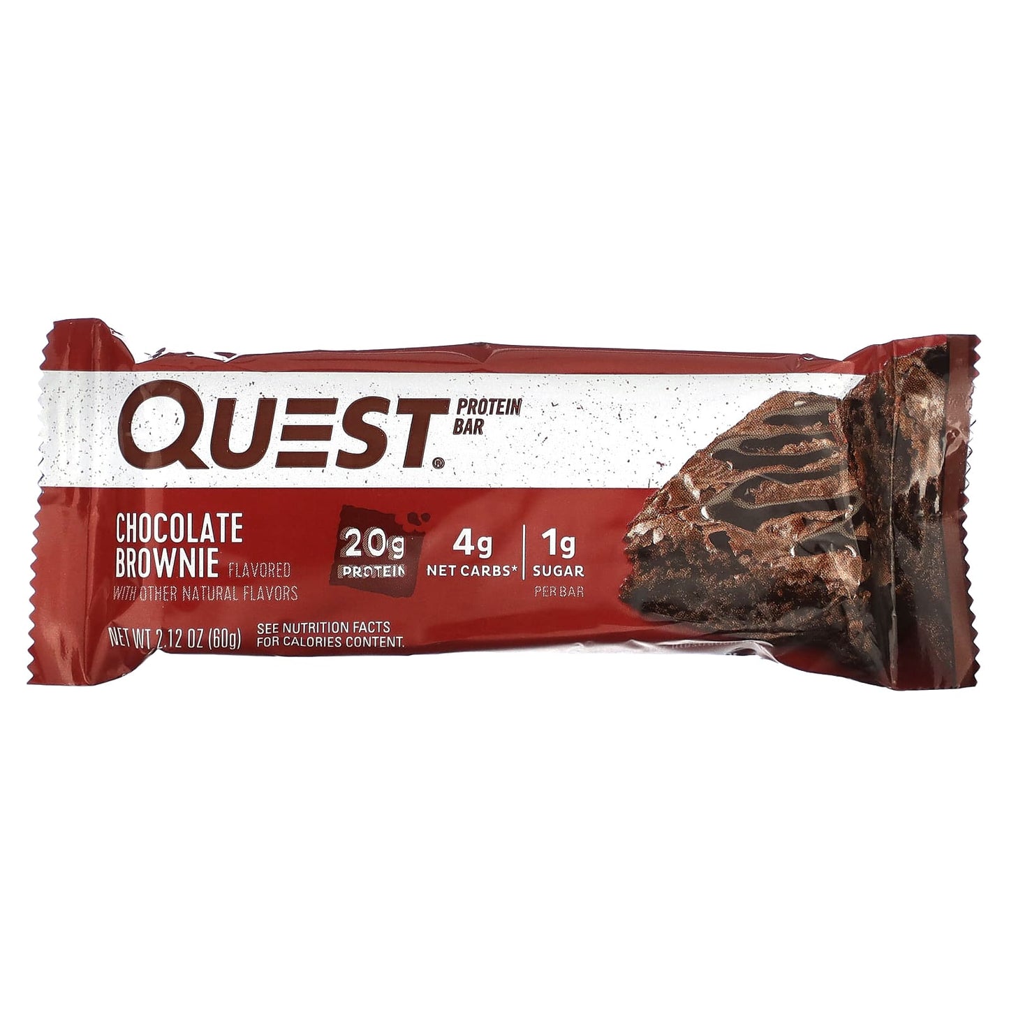 Quest Nutrition, Protein Bar, Chocolate Brownie, 4 Bars, 2.12 oz (60 g) Each