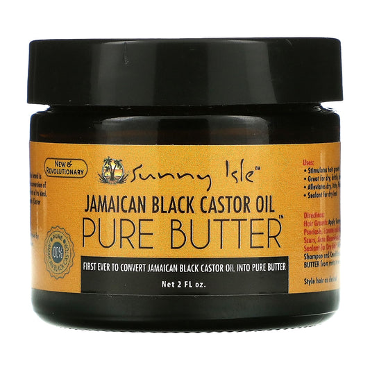 Sunny Isle-Jamaican Black Castor Oil-Pure Butter-2 fl oz