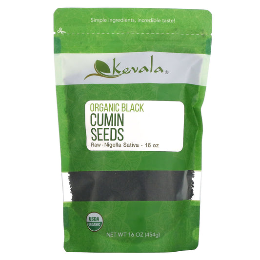 Kevala-Organic Black Cumin Seeds-Raw-16 oz (454 g)