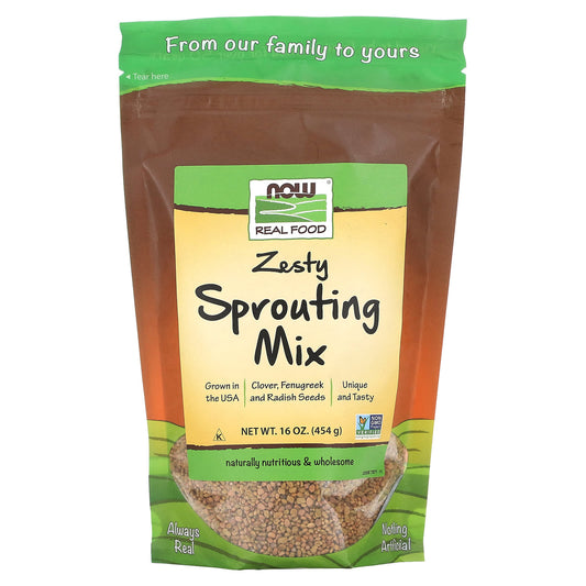 NOW Foods-Real Food-Zesty Sprouting Mix-16 oz (454 g)