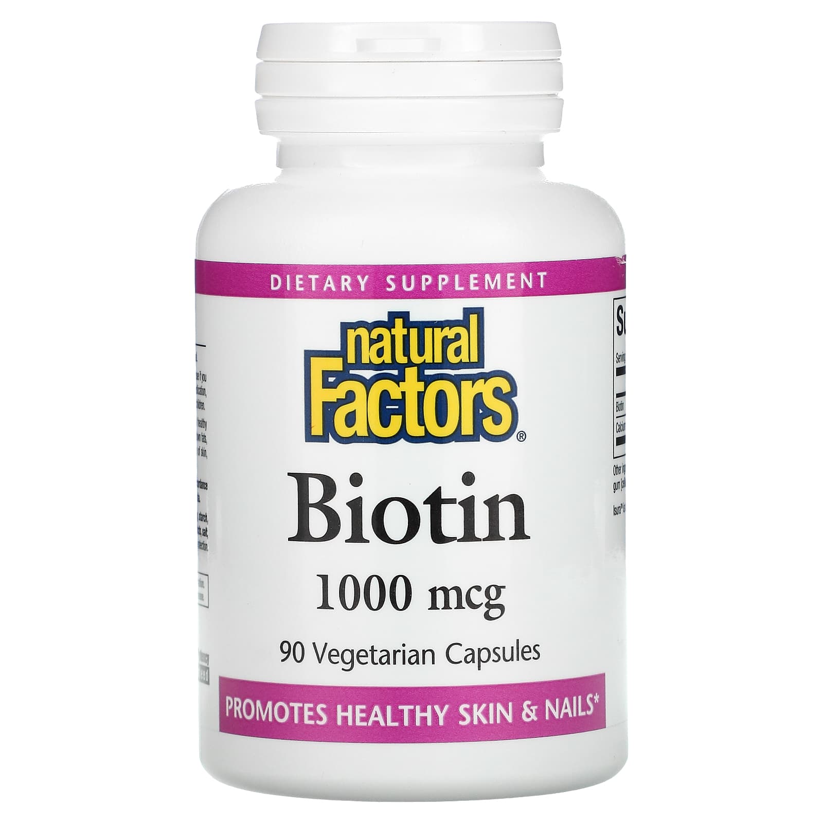 Natural Factors-Biotin-1,000 mcg-90 Vegetarian Capsules