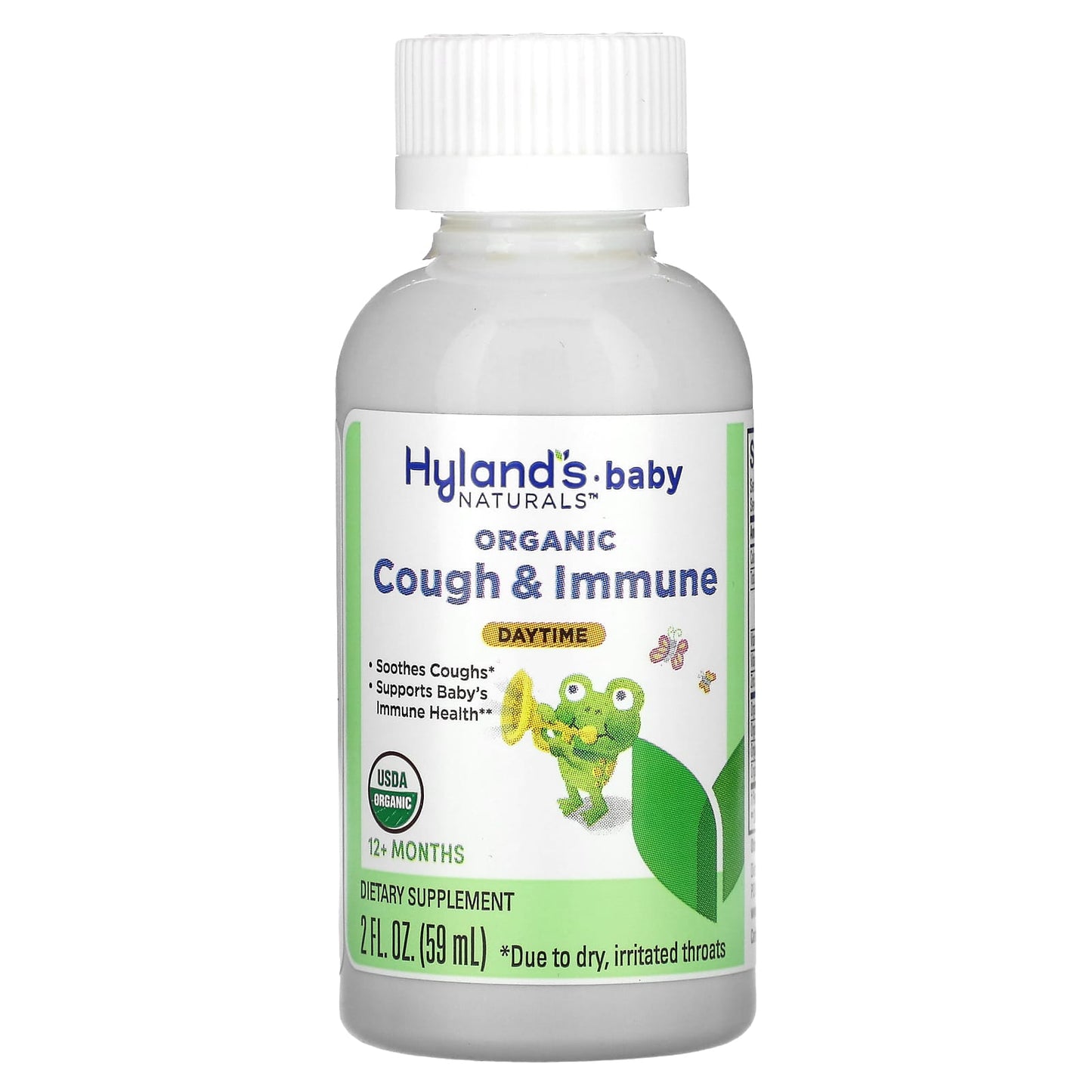 Hyland's Naturals, Baby, Organic Cough & Immune, Daytime, 12+ Months, 2 fl oz (59 ml)