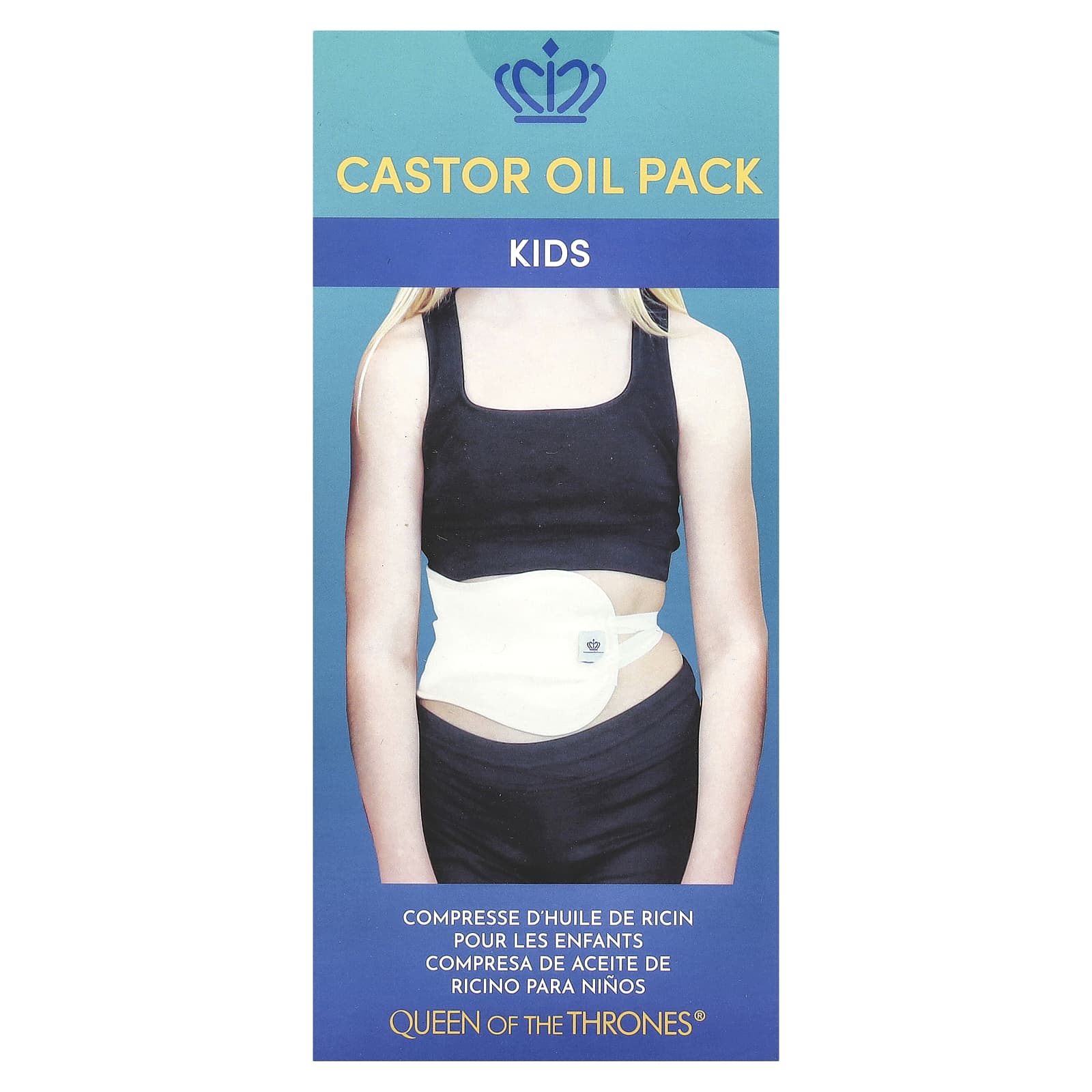 Queen of the Thrones-Castor Oil Pack-Kids-1 Count