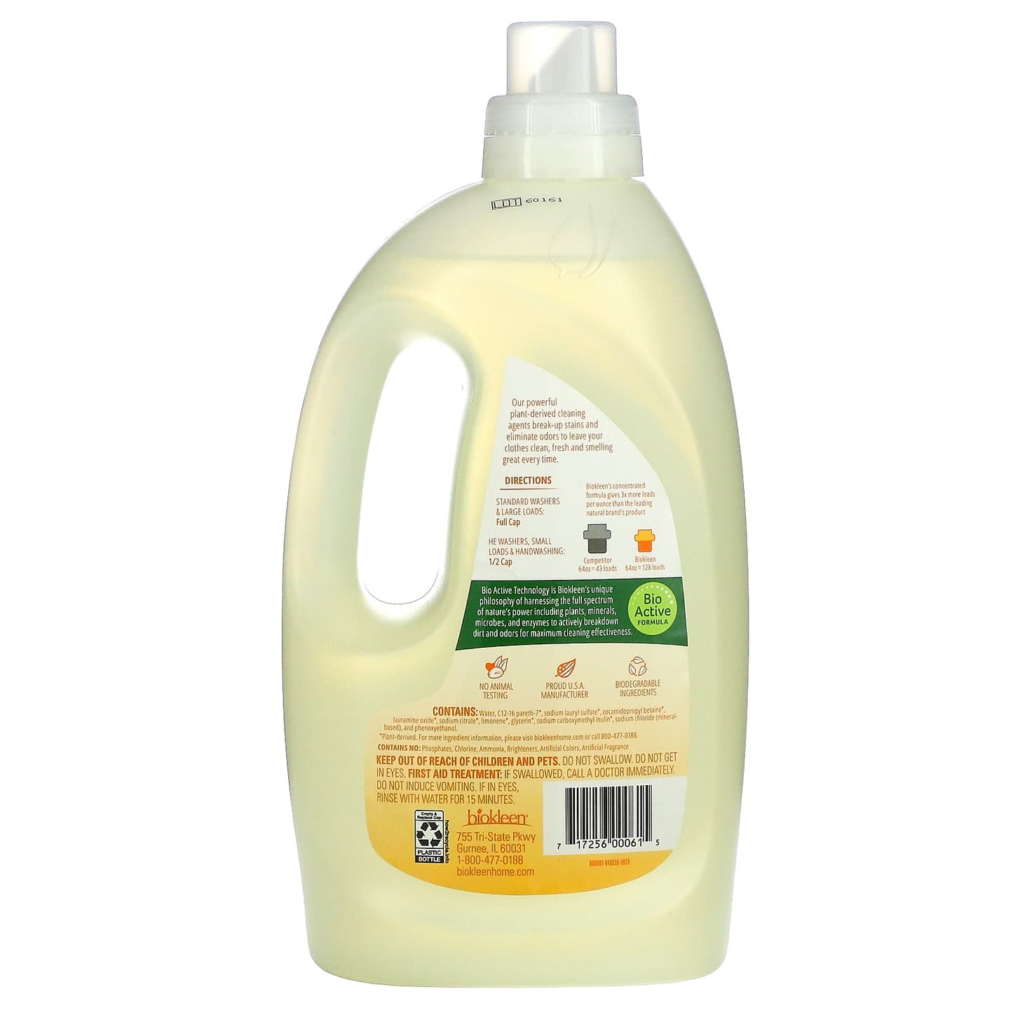 Biokleen, Laundry Liquid, Citrus Essence, 64 fl oz (1.89 L)