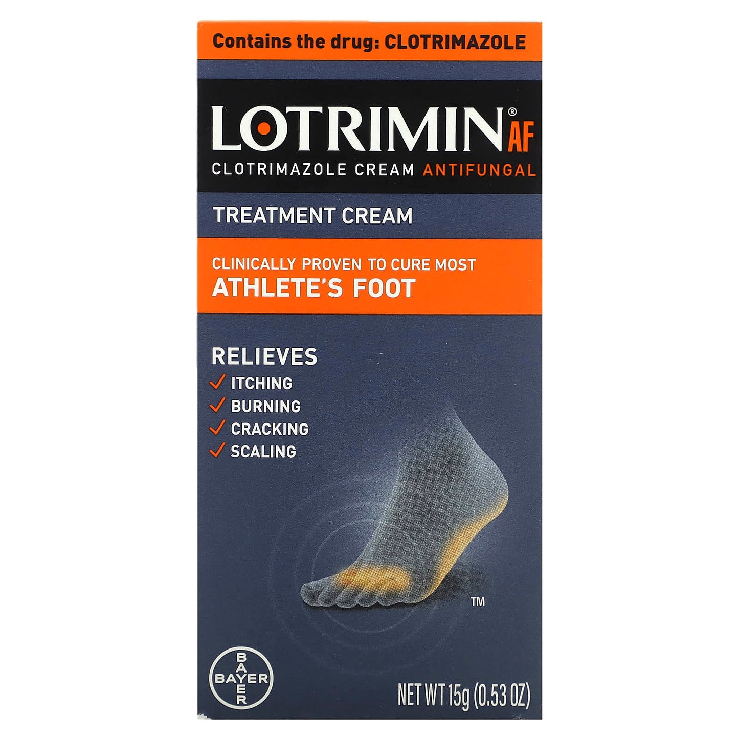 Lotrimin-Athlete's Foot Antifungal Cream-0.53 oz (15 g)