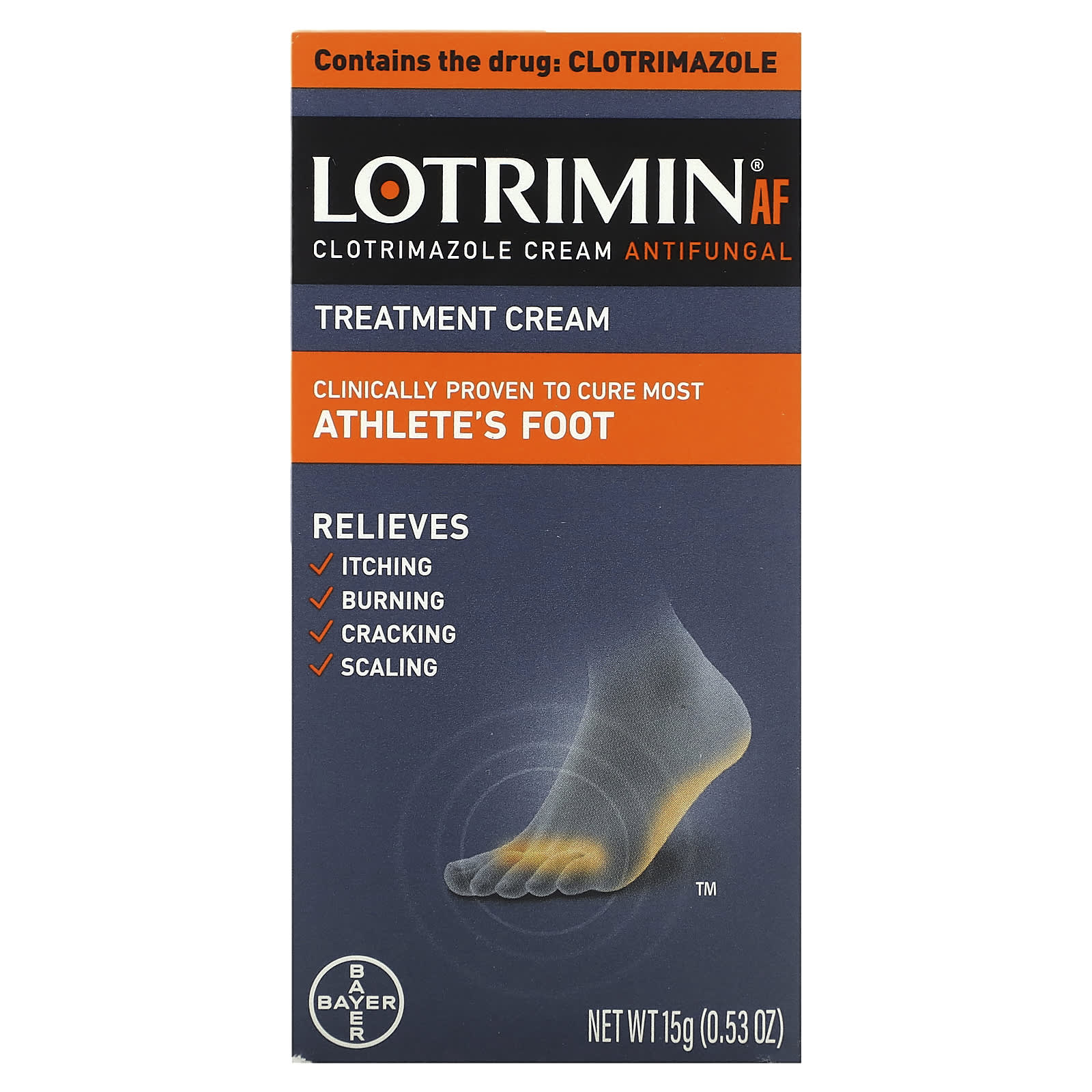 Lotrimin-Athlete's Foot Antifungal Cream-0.53 oz (15 g)