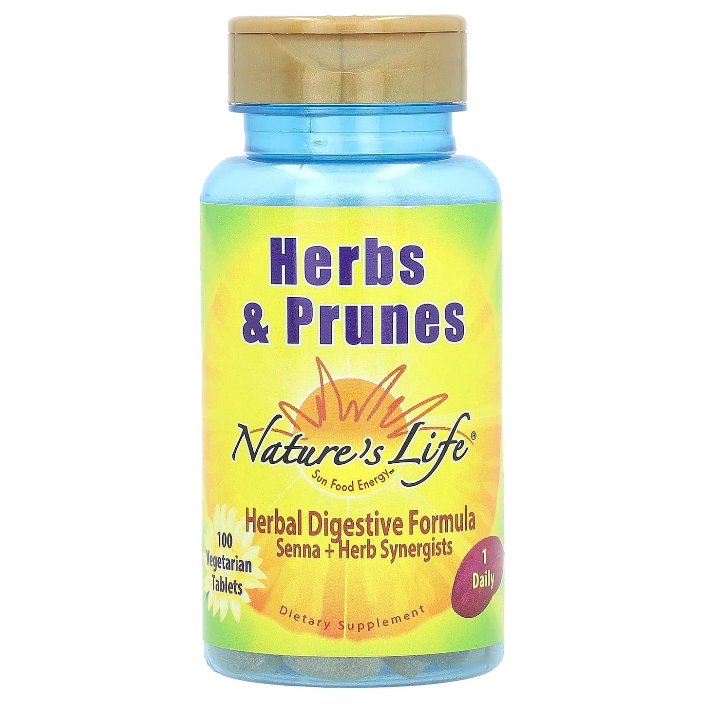 Nature's Life-Herbs & Prunes-100 Vegetarian Tablets