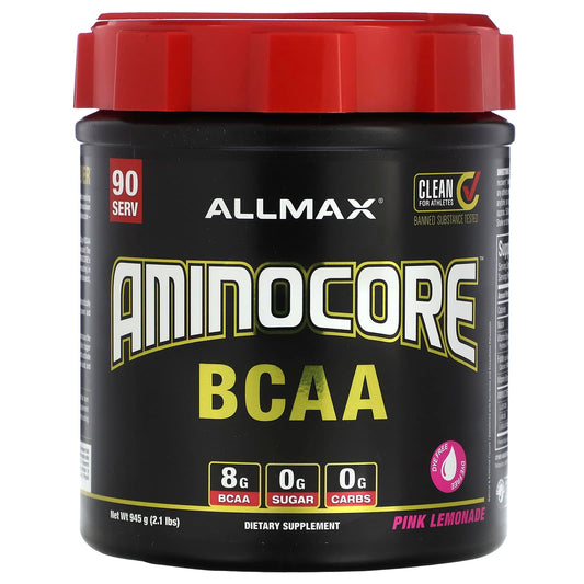 ALLMAX-AMINOCORE BCAA-Pink Lemonade-2.1 lbs (945 g)