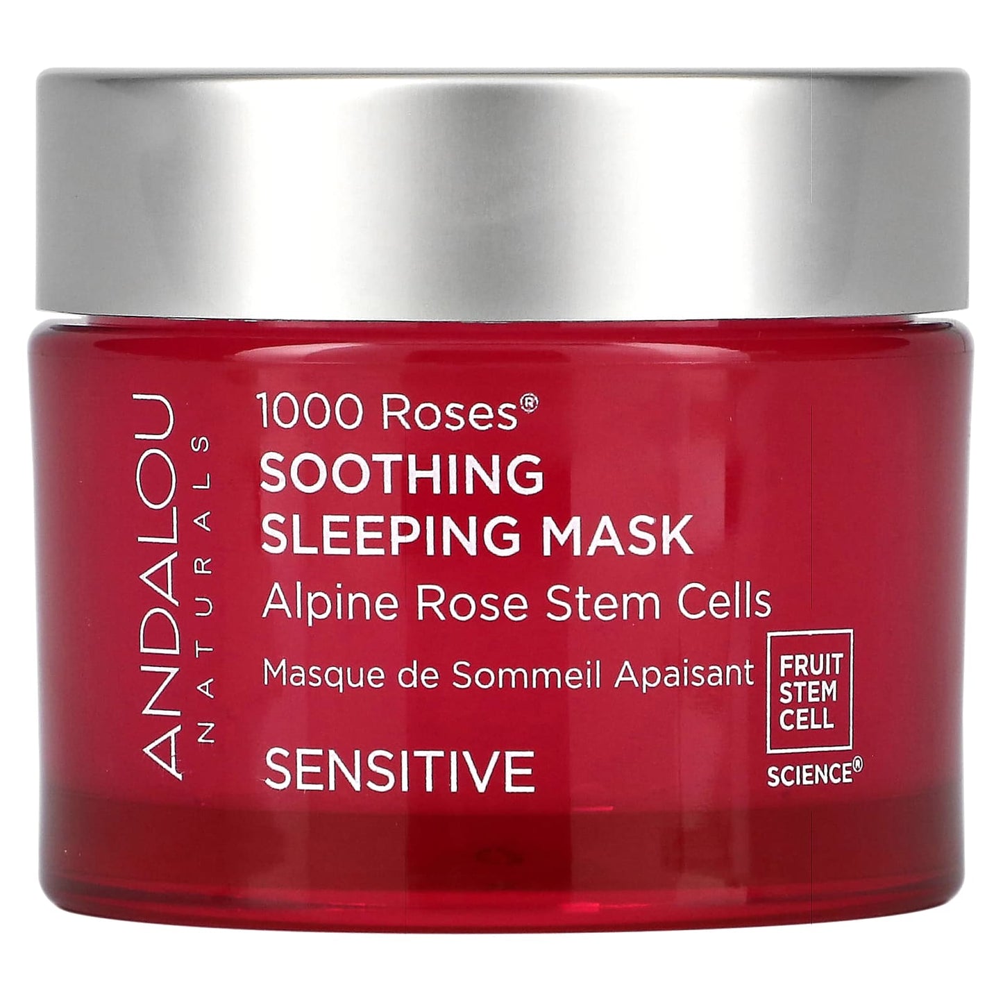 Andalou Naturals-1000 Roses-Soothing Sleeping Beauty Mask-Sensitive-1.7 fl oz (50 ml)