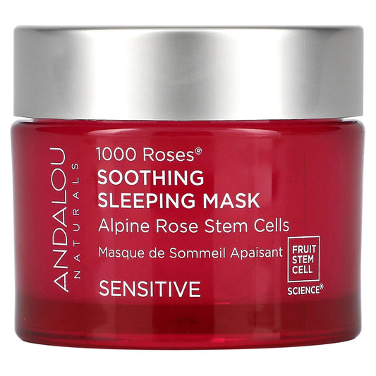 Andalou Naturals-1000 Roses-Soothing Sleeping Beauty Mask-Sensitive-1.7 fl oz (50 ml)