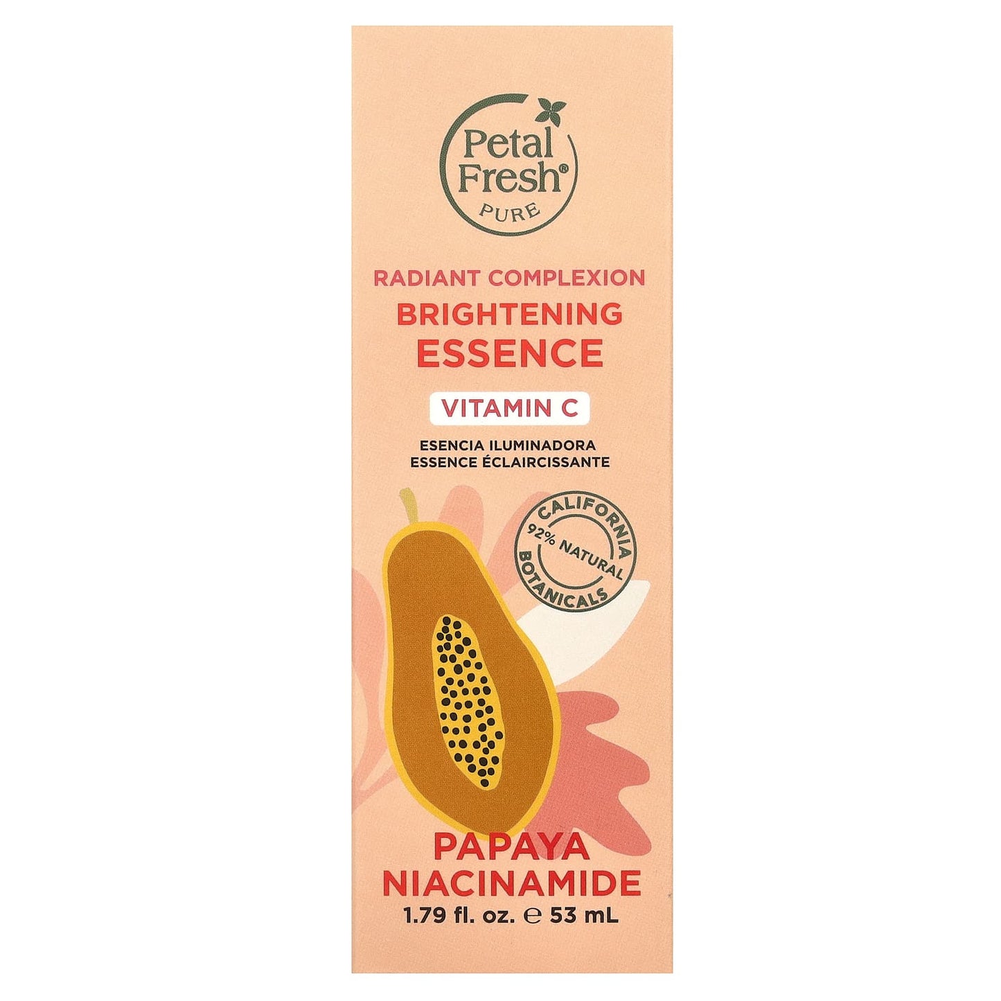 Petal Fresh, Pure, Brightening Essence, Radiant Complexion, Papaya Niacinamide, 1.79 fl oz (53 ml)