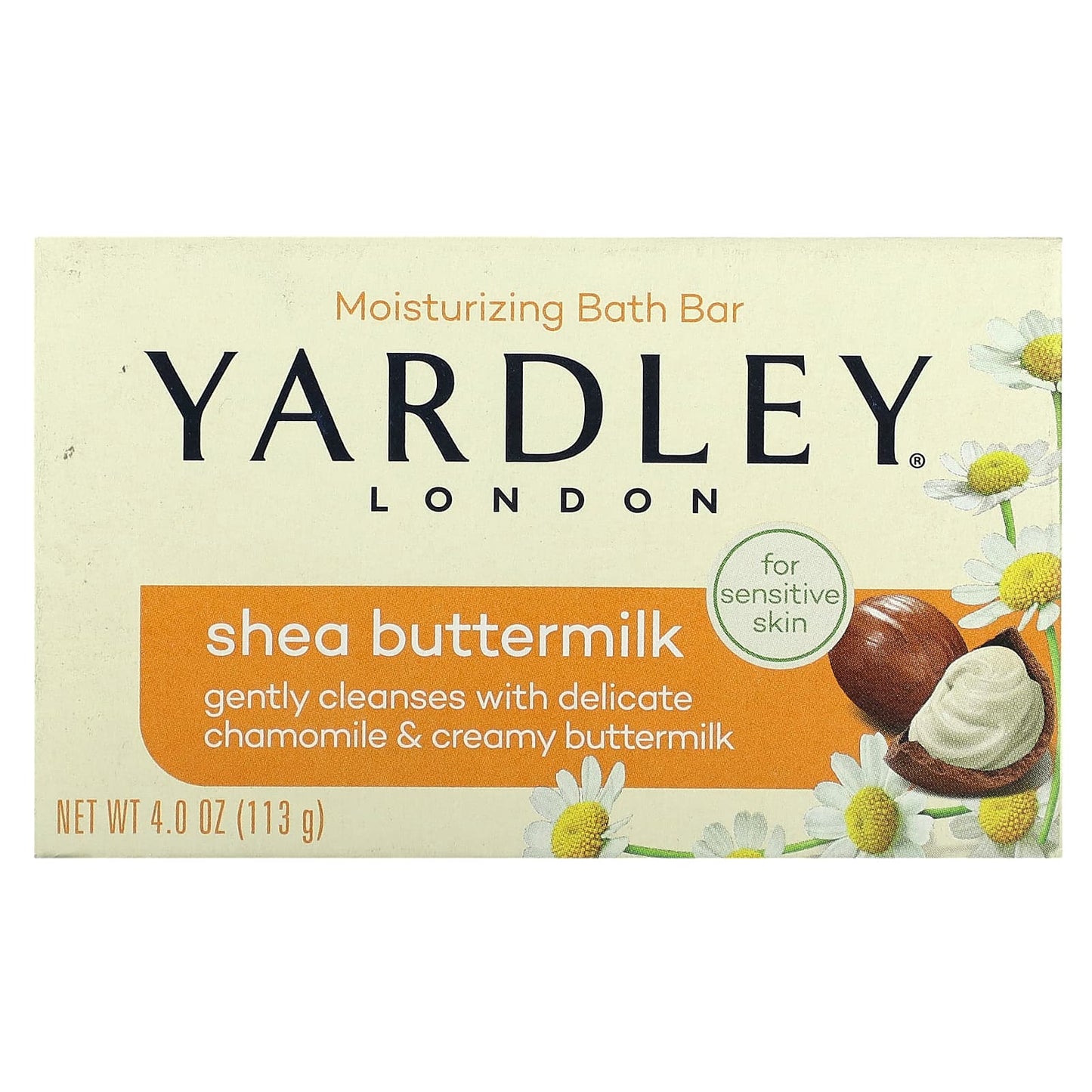 Yardley London-Moisturizing Bath Bar-Shea Buttermilk-4 oz (113 g)