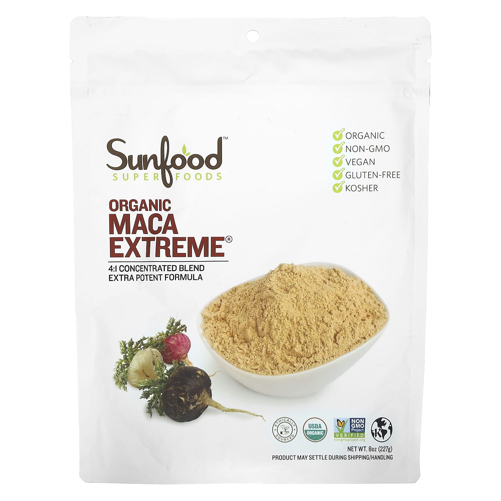 Sunfood-Organic Maca Extreme-8 oz (227 g)