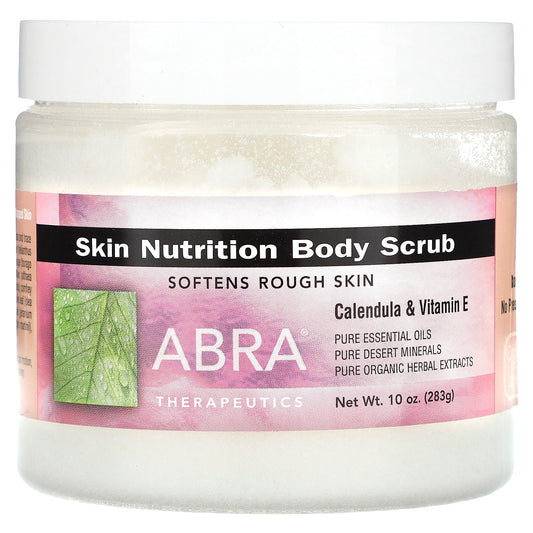 Abra Therapeutics-Skin Nutrition Body Scrub-Calendula and Vitamin E-10 oz (283 g)