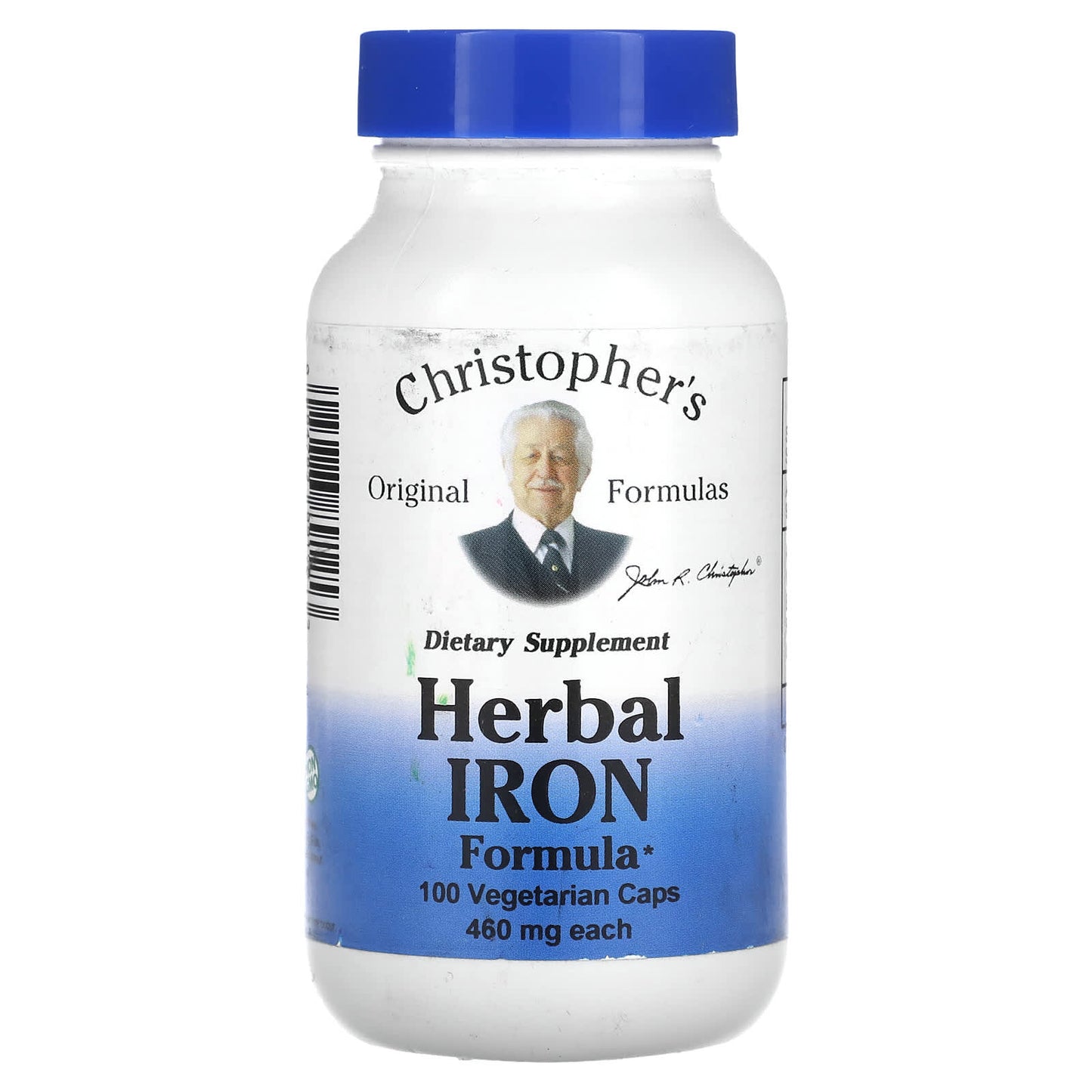 Christopher's Original Formulas-Herbal Iron Formula-460 mg-100 Vegetarian Caps