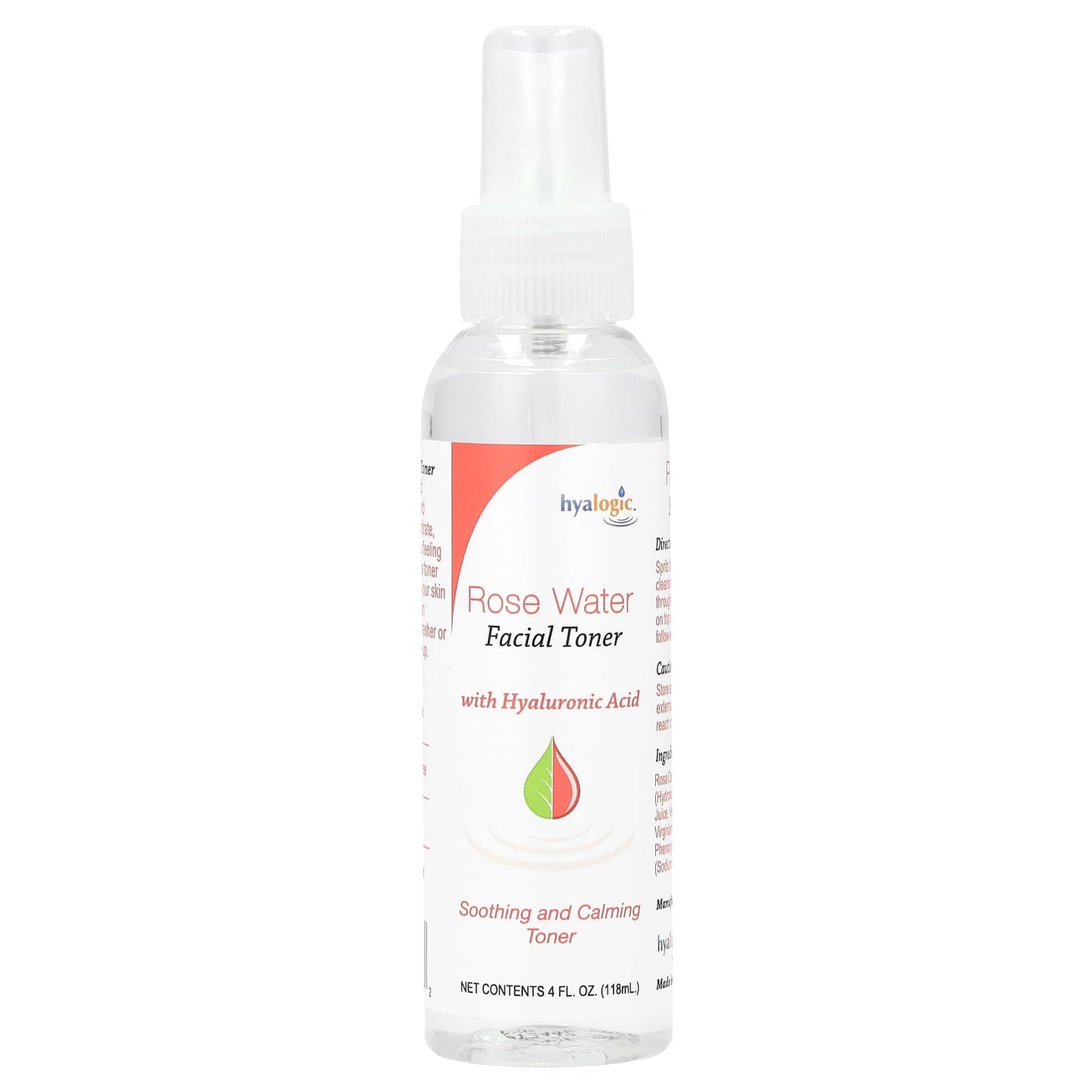 Hyalogic-Rose Water Facial Toner With Hyaluronic Acid-4 fl oz (118 ml)