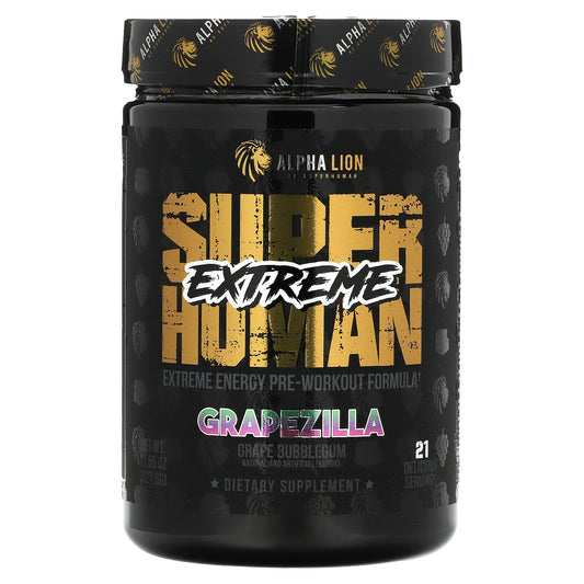 ALPHA LION-SuperHuman Extreme-Grapezilla-Grape Bubblegum-11.55 oz (327.6 g)