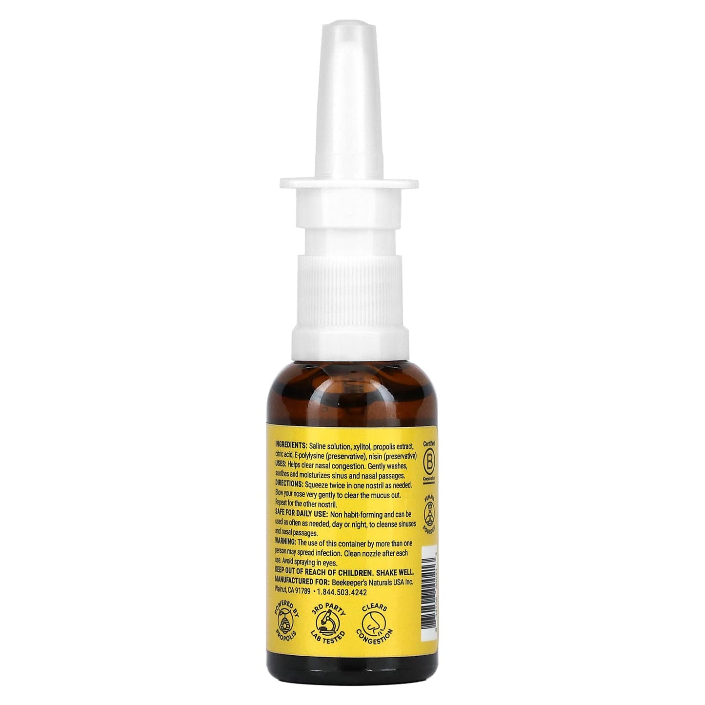 Beekeeper's Naturals, Propolis Nasal Spray, 1 fl oz (30 ml)