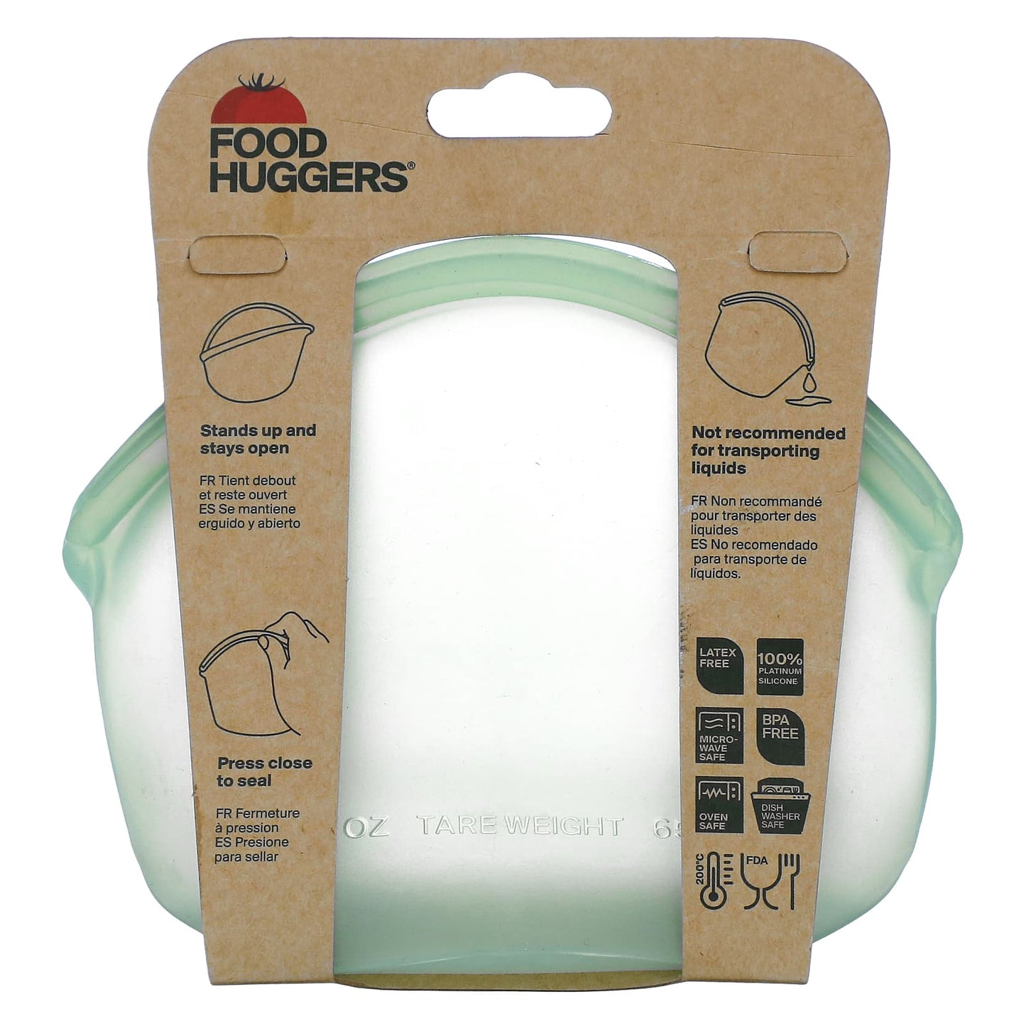 Food Huggers, Reusable Hugger Bag, 13 fl oz (400 ml)