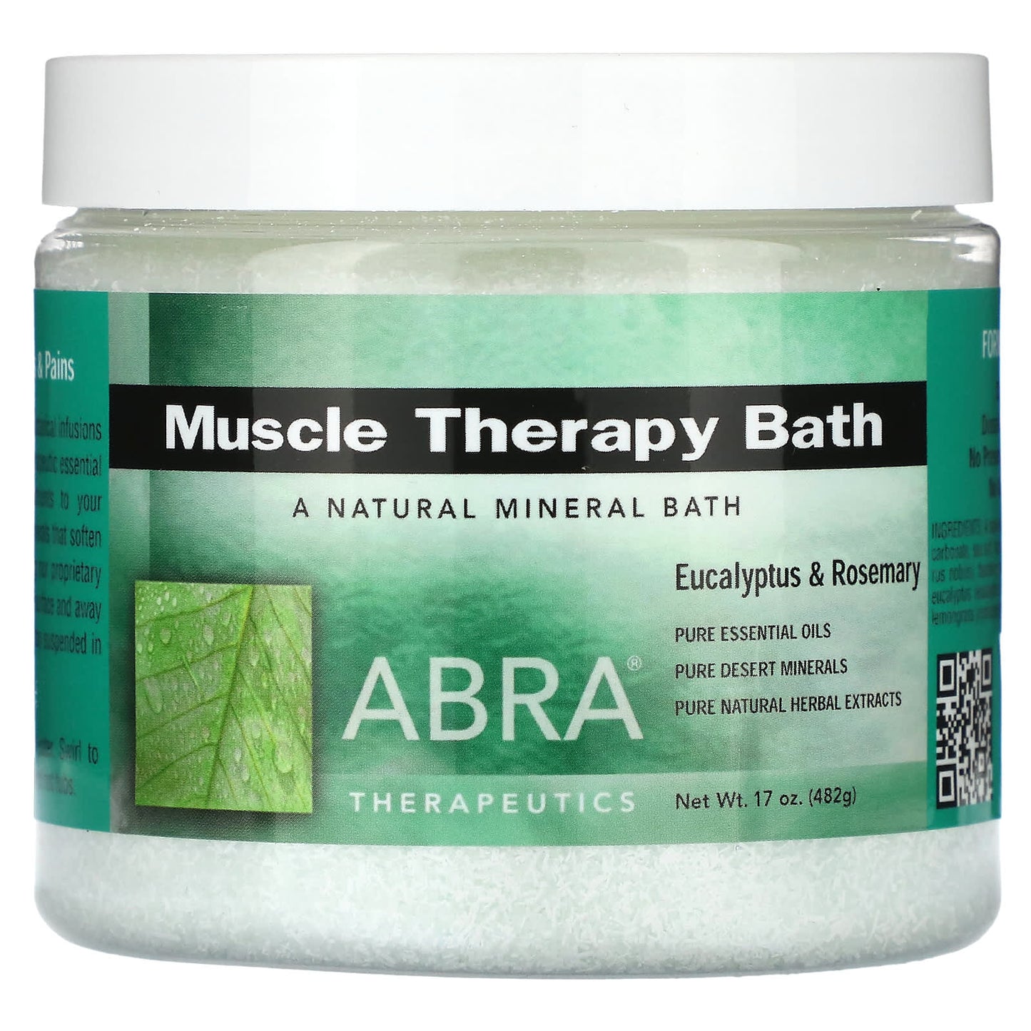 Abra Therapeutics-Muscle Therapy Bath-Eucalyptus & Rosemary-17 oz (482 g)