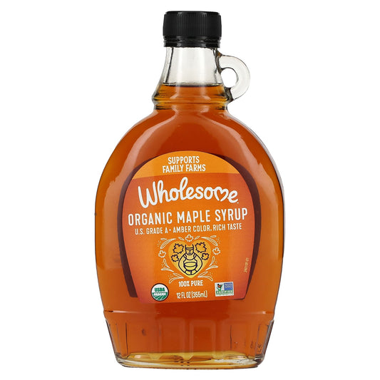 Wholesome Sweeteners-Organic Maple Syrup-Amber-12 fl oz (355 ml )