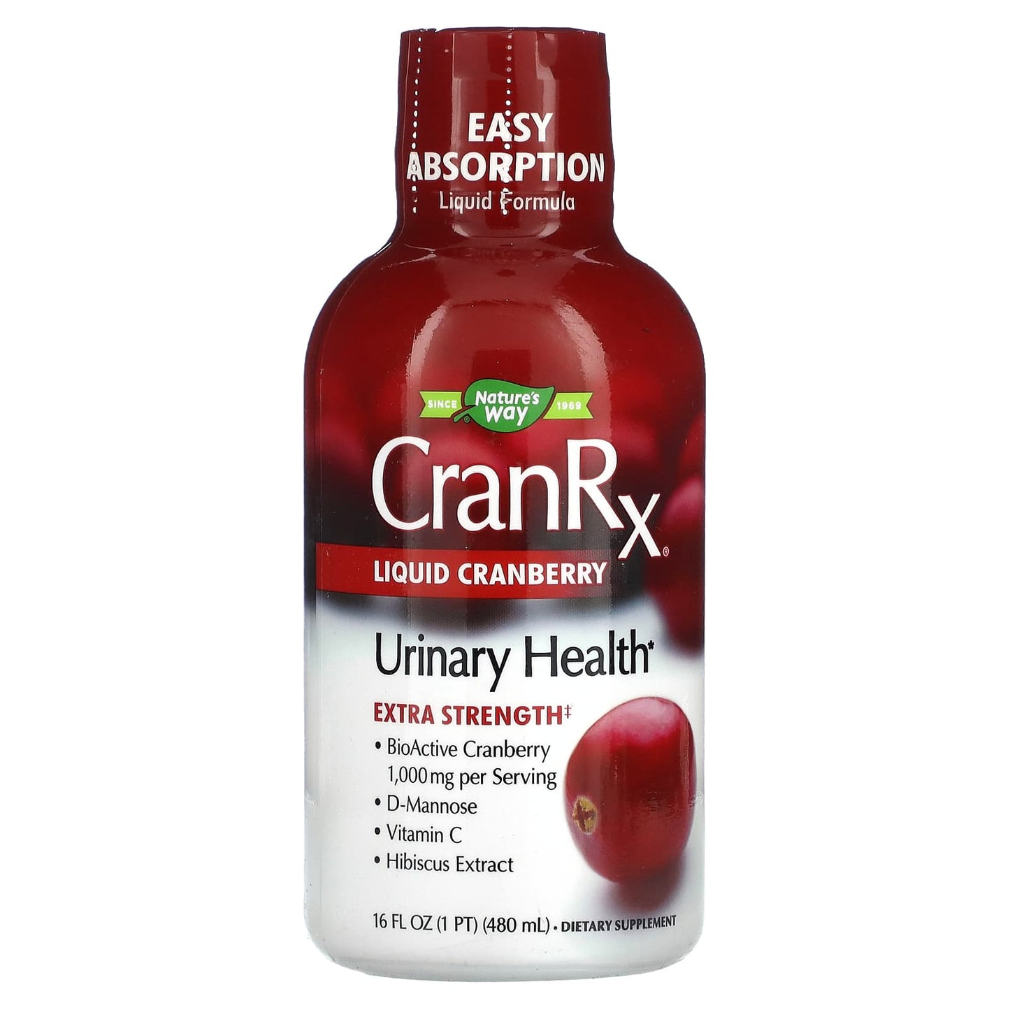 Nature's Way-CranRx-Liquid Cranberry-16 fl oz (480 ml)