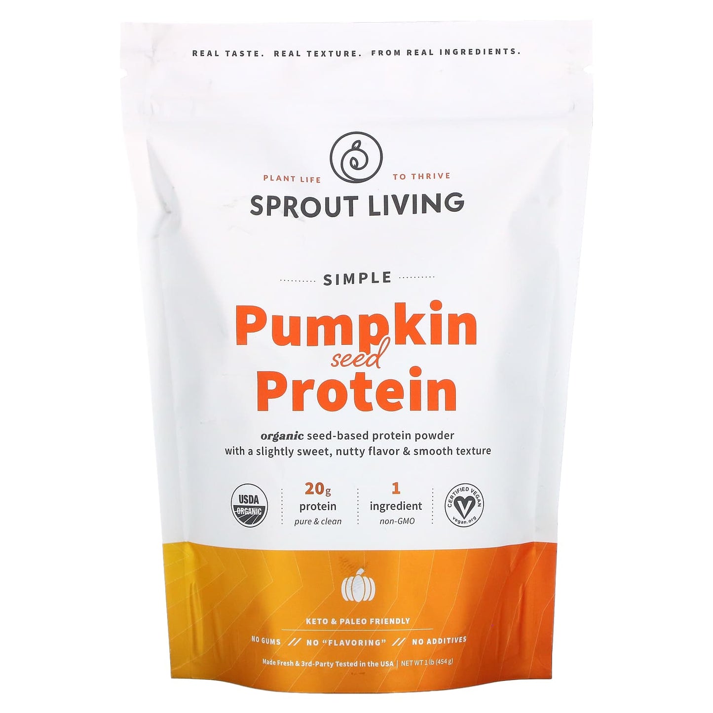 Sprout Living-Simple Pumpkin Seed Protein-1 lb (454 g)