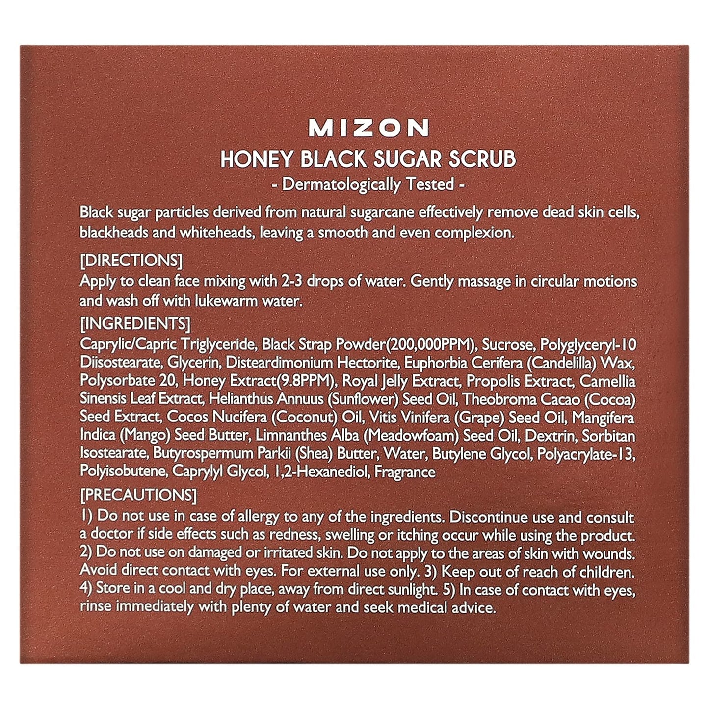 Mizon, Honey Black Sugar Scrub, 3.17 oz (90 g)