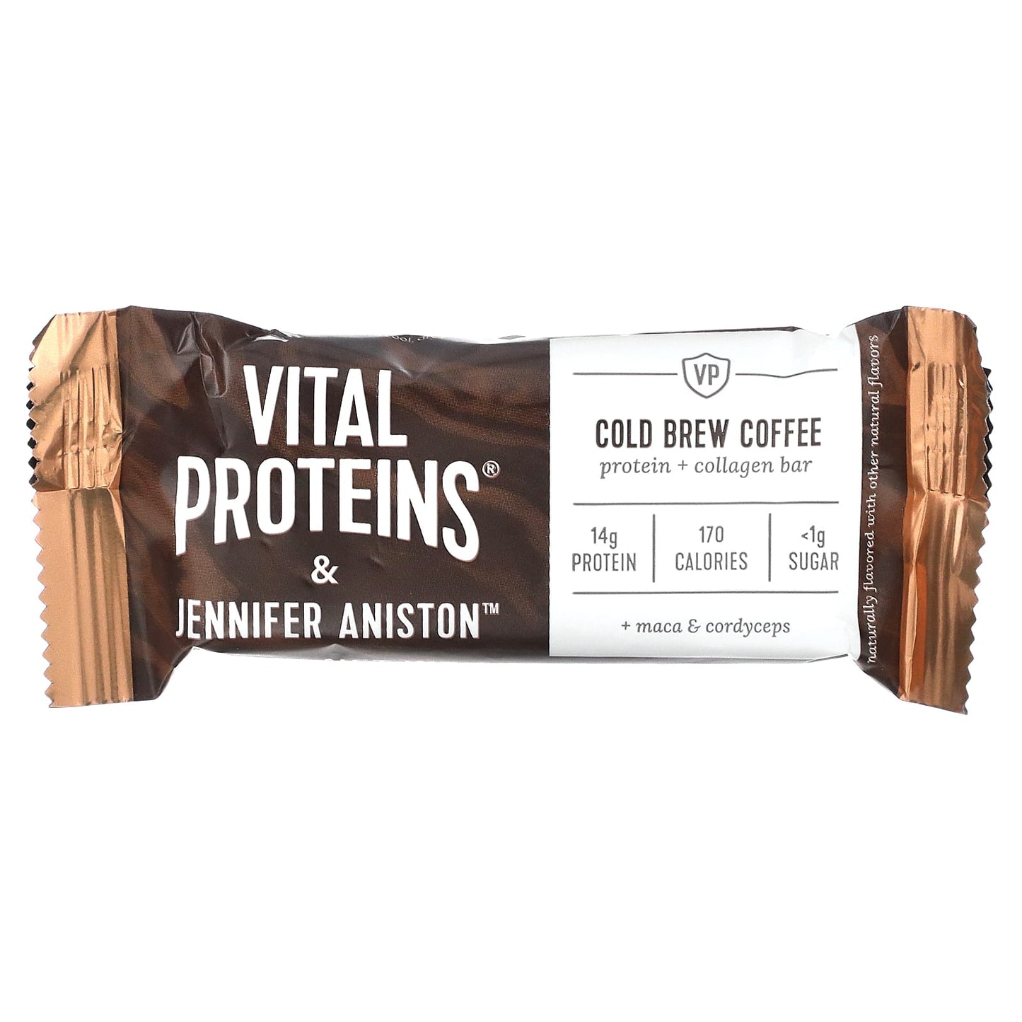 Vital Proteins, Protein + Collagen Bar, Cold Brew Coffee, 12 Bars, 1.3 oz (37 g) Each