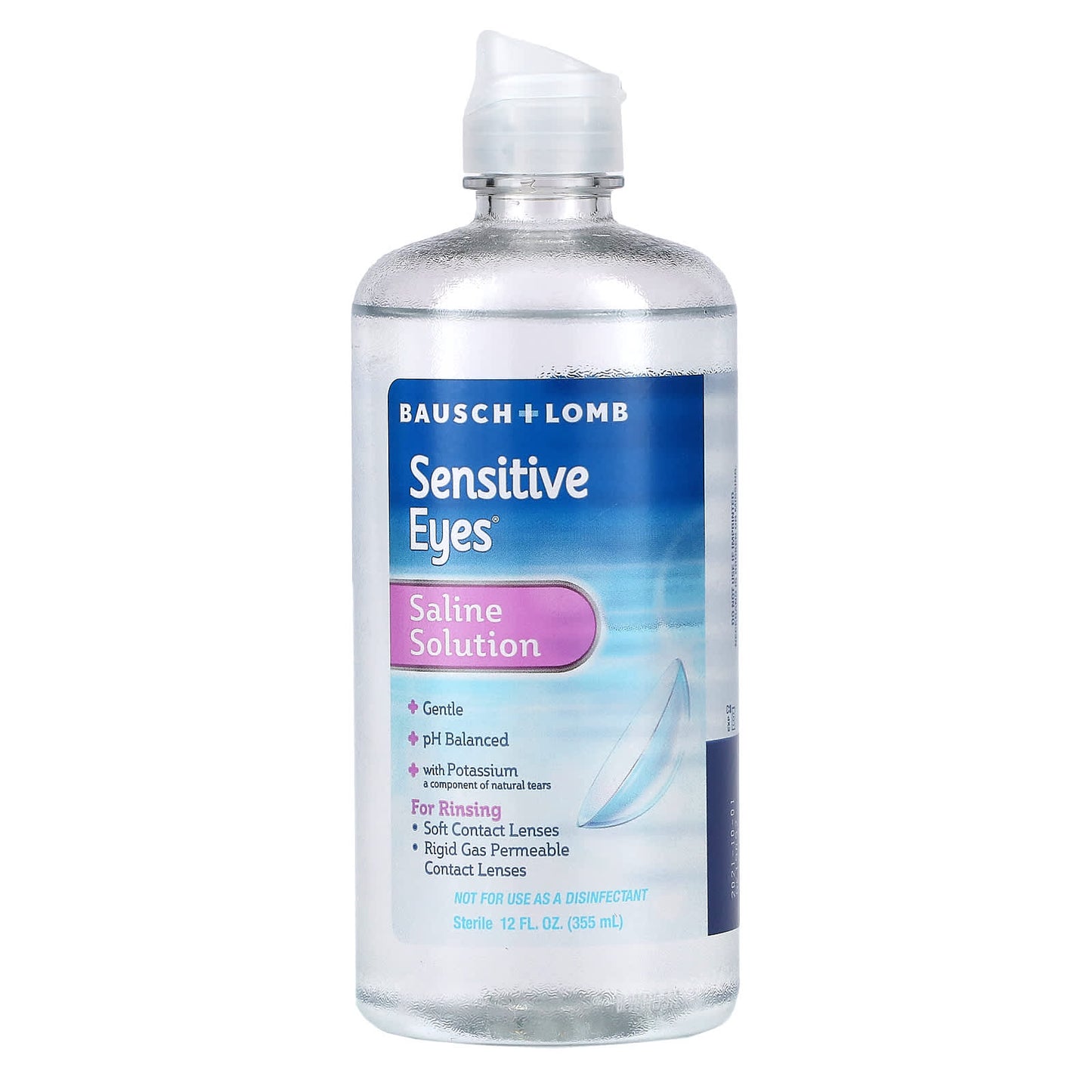 Bausch + Lomb, Saline Solution, Sensitive Eyes, 12 fl oz (355 ml)