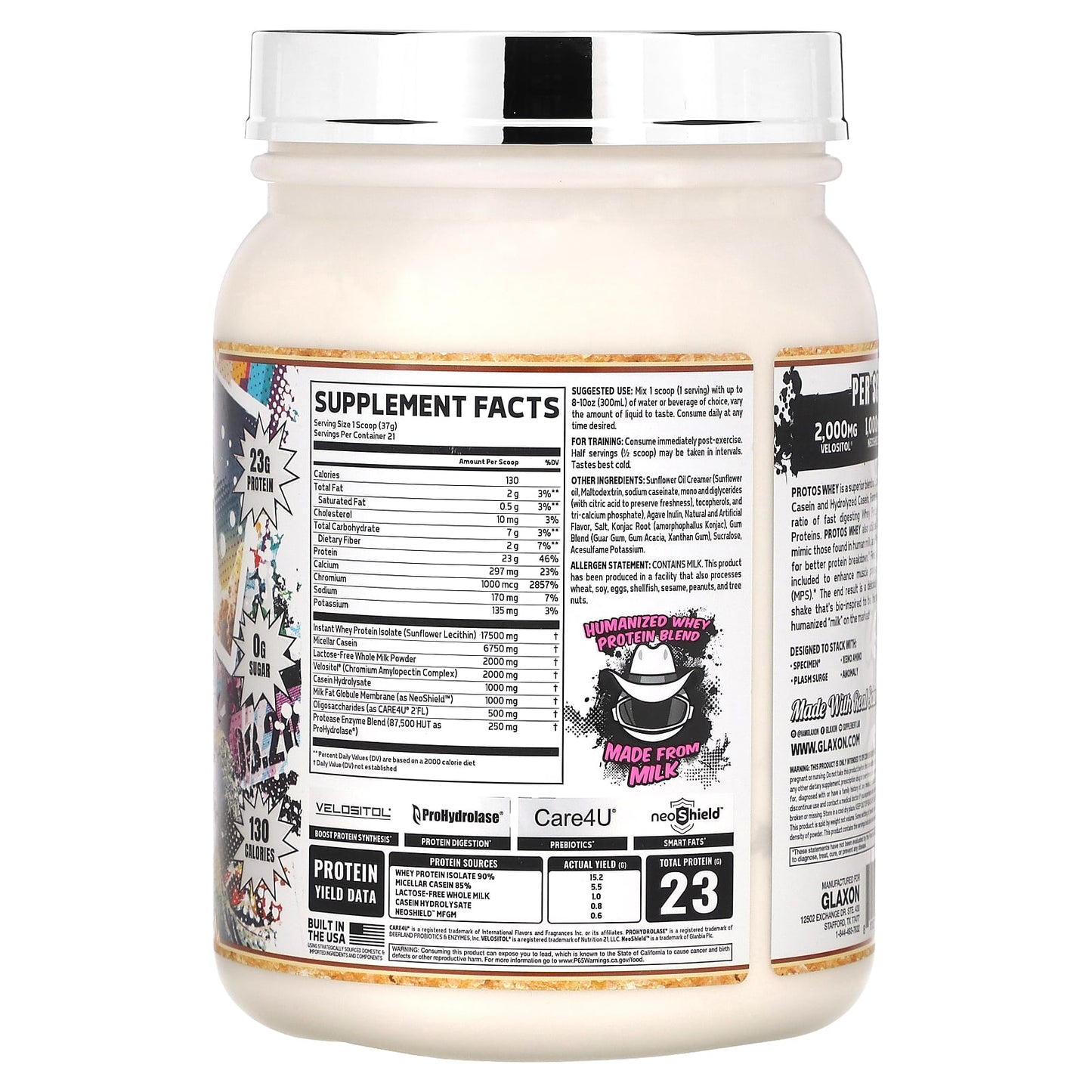 Glaxon, Protos Whey, Cookies n' Milk, 1.71 lbs (777 g)