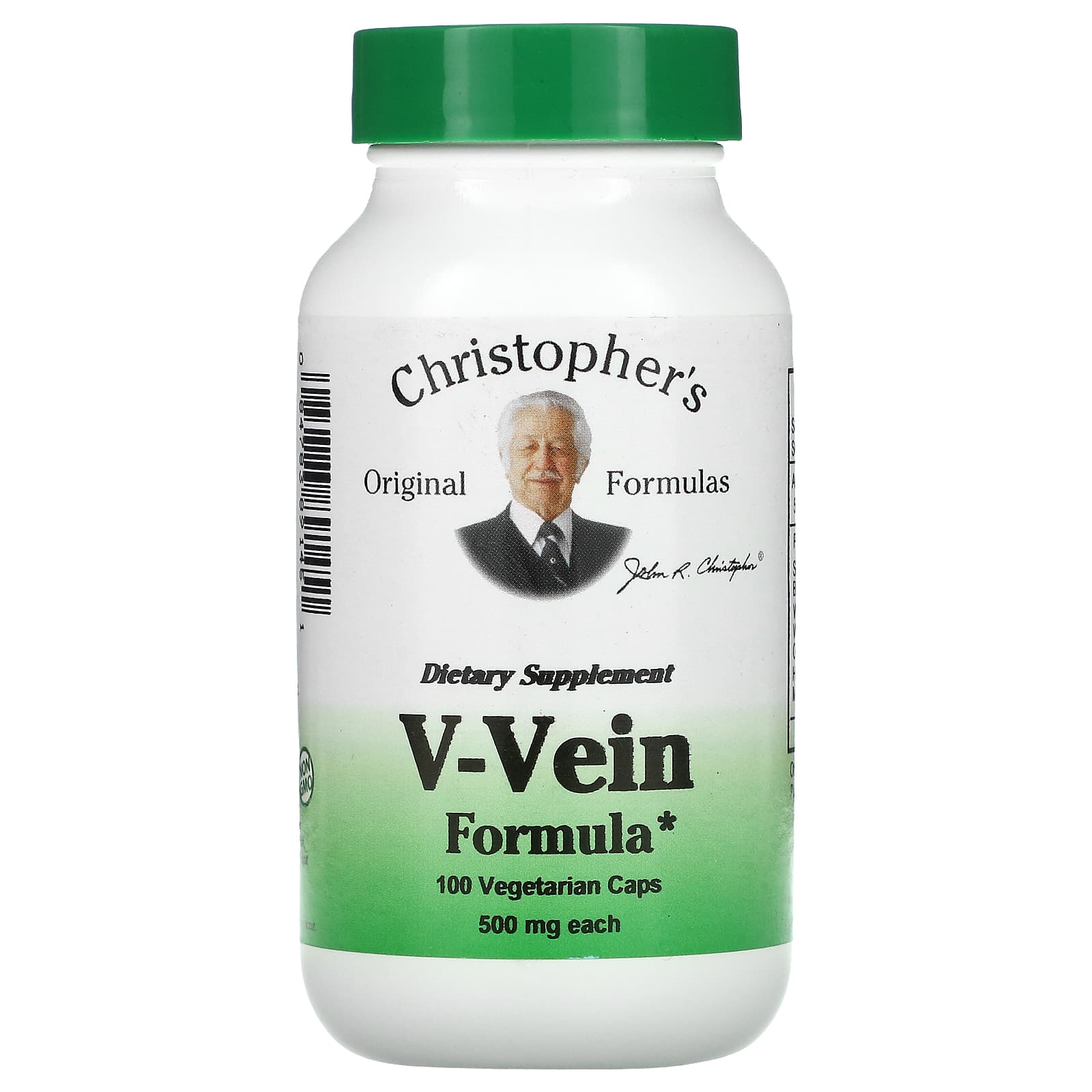 Christopher's Original Formulas-V-Vein Formula-500 mg-100 Vegetarian Caps